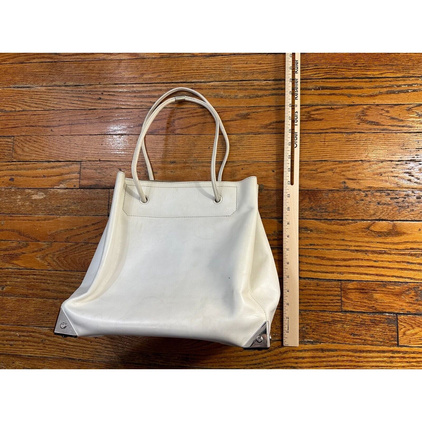 Alexander Wang Alexander Wang Prisma Tote Bag Large Beige Smooth Leather Size ONE SIZE - 5 Thumbnail