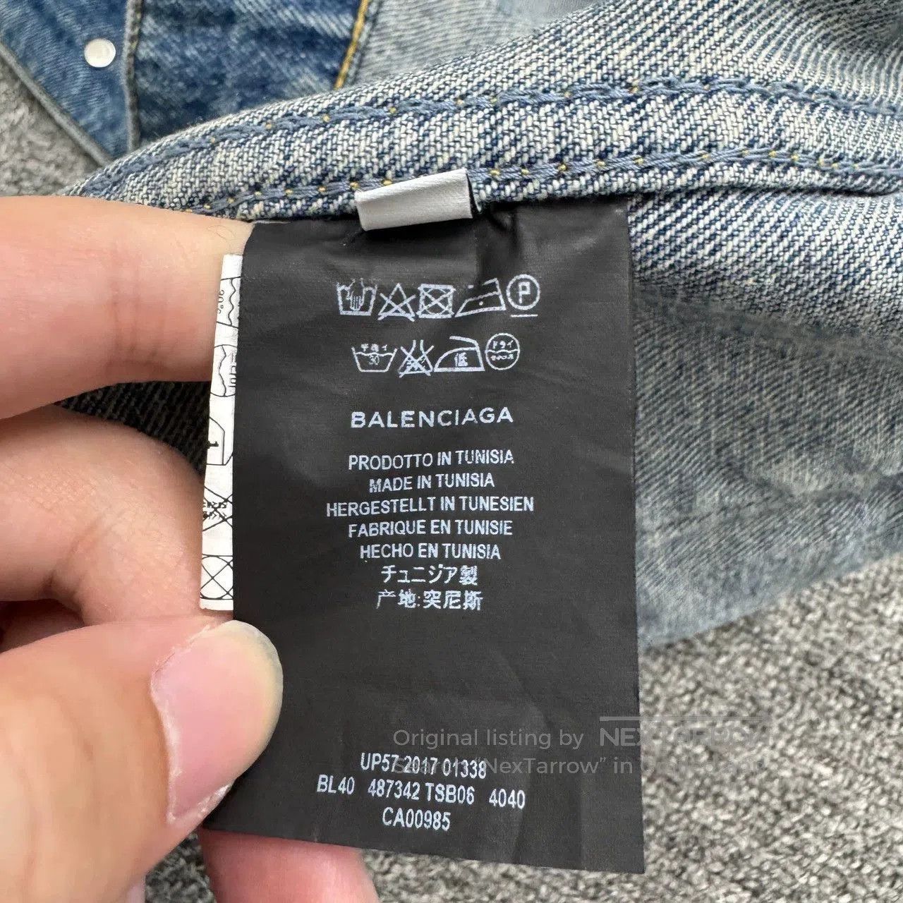 Balenciaga Balenciaga Cola Print Denim Jacket. Size US M / EU 48-50 / 2 - 3 Thumbnail