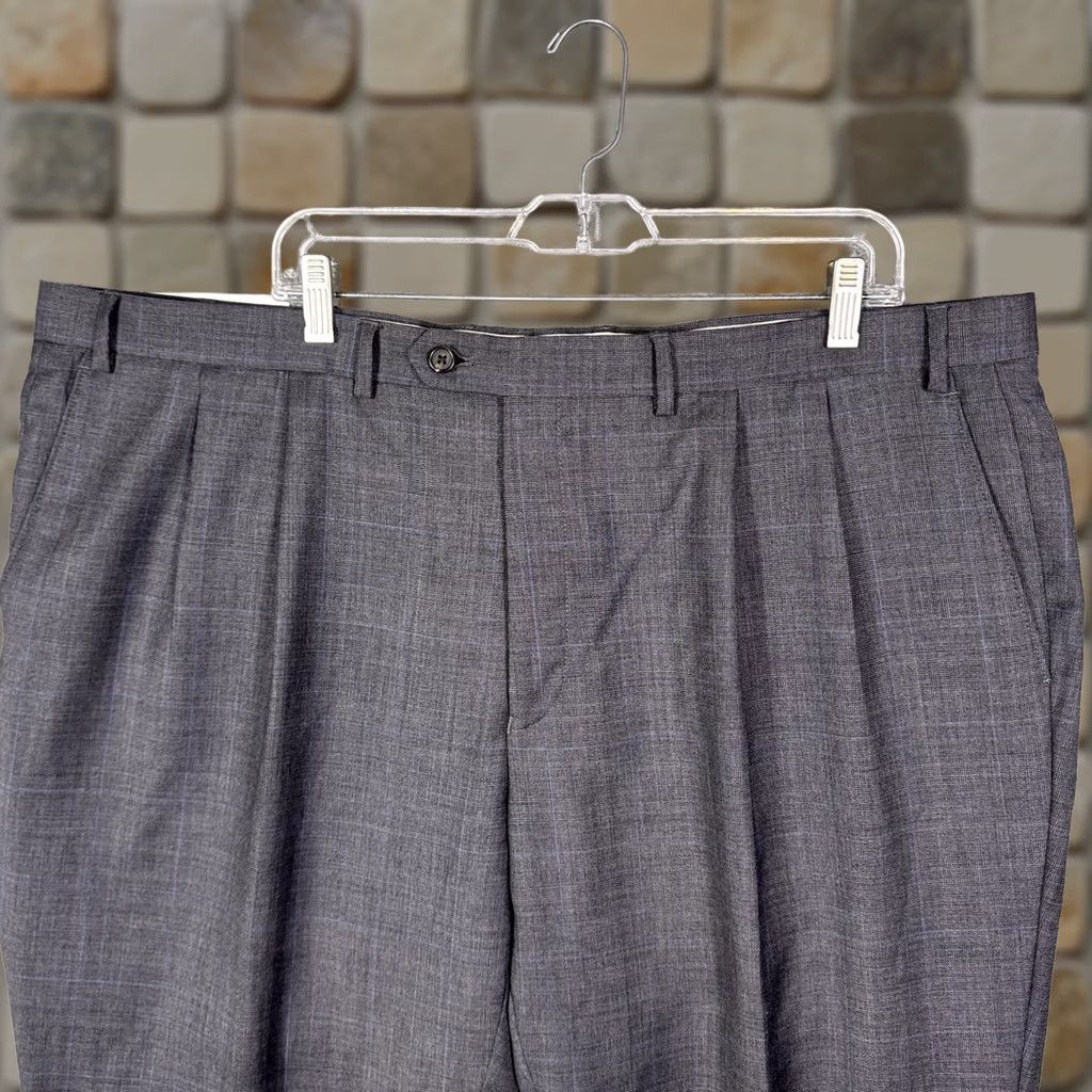 Ralph Lauren Lauren Ralph Lauren Mens Pants 45x36 Unhemmed Wool Dress Slacks Windowpane Size US 44 / EU 60 - 1 Thumbnail