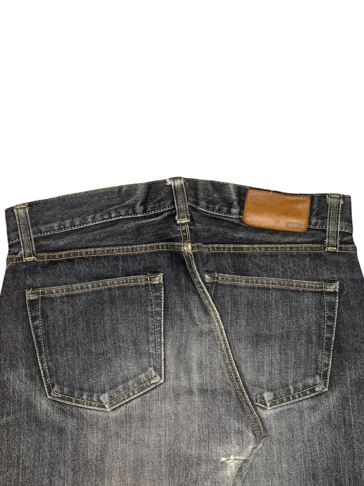 Uniqlo Vintage Uniqlo Selvedge Faded Wash Distressed Loose Jeans Size US 34 / EU 50 - 9 Thumbnail