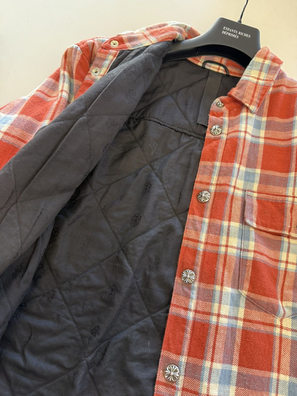 Chrome Hearts Padded flannel shirt Size US M / EU 48-50 / 2 - 5 Thumbnail