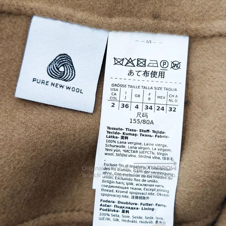 Max Mara Max Mara 100% Sheep Wool Lapel Slightly Wide Belted Overco Size XS / US 0-2 / IT 36-38 - 4 Thumbnail