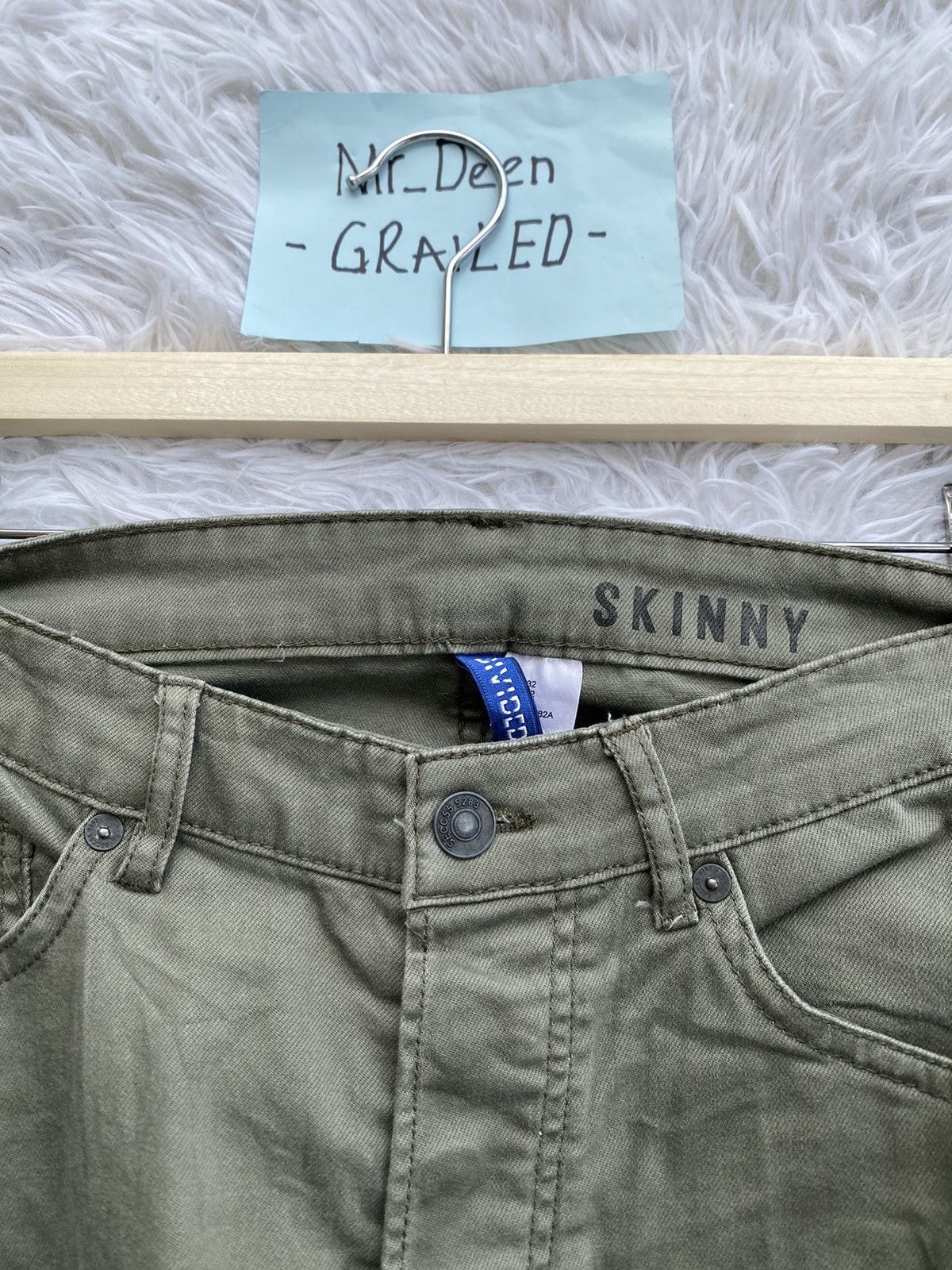 Japanese Brand Rare H&M Divided Distressed Biker Denim Skinny Pants Size US 31 - 10 Thumbnail