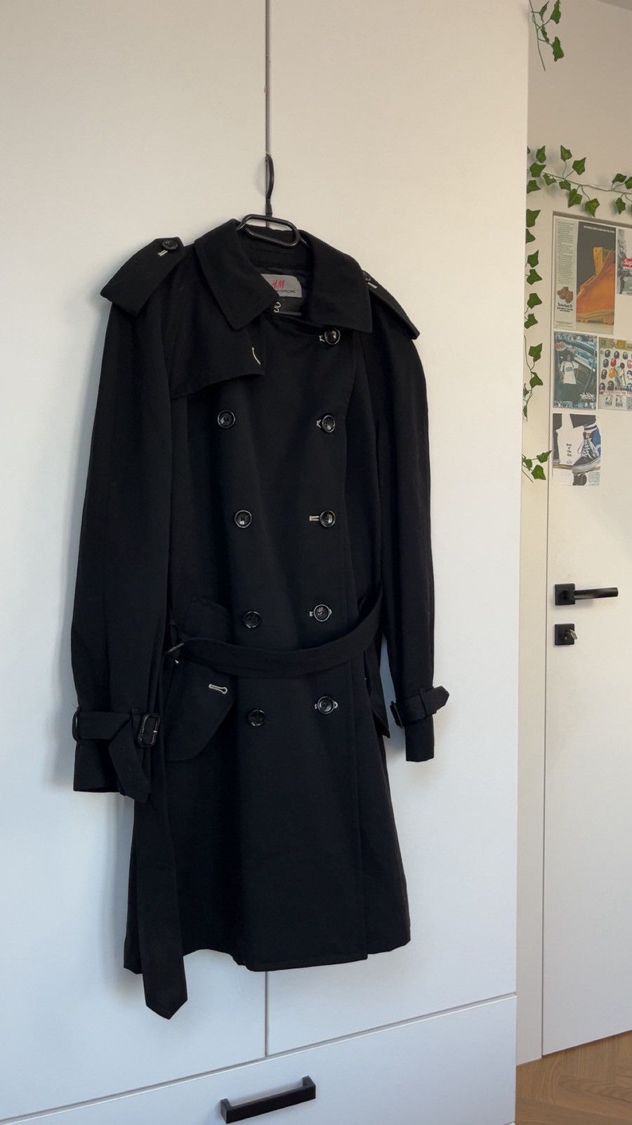 Comme des Garcons × H&M 2008 H&M x Comme des Garçons Wool Trench Coat Rei Kawakubo Size S / US 4 / IT 40 - 3 Thumbnail