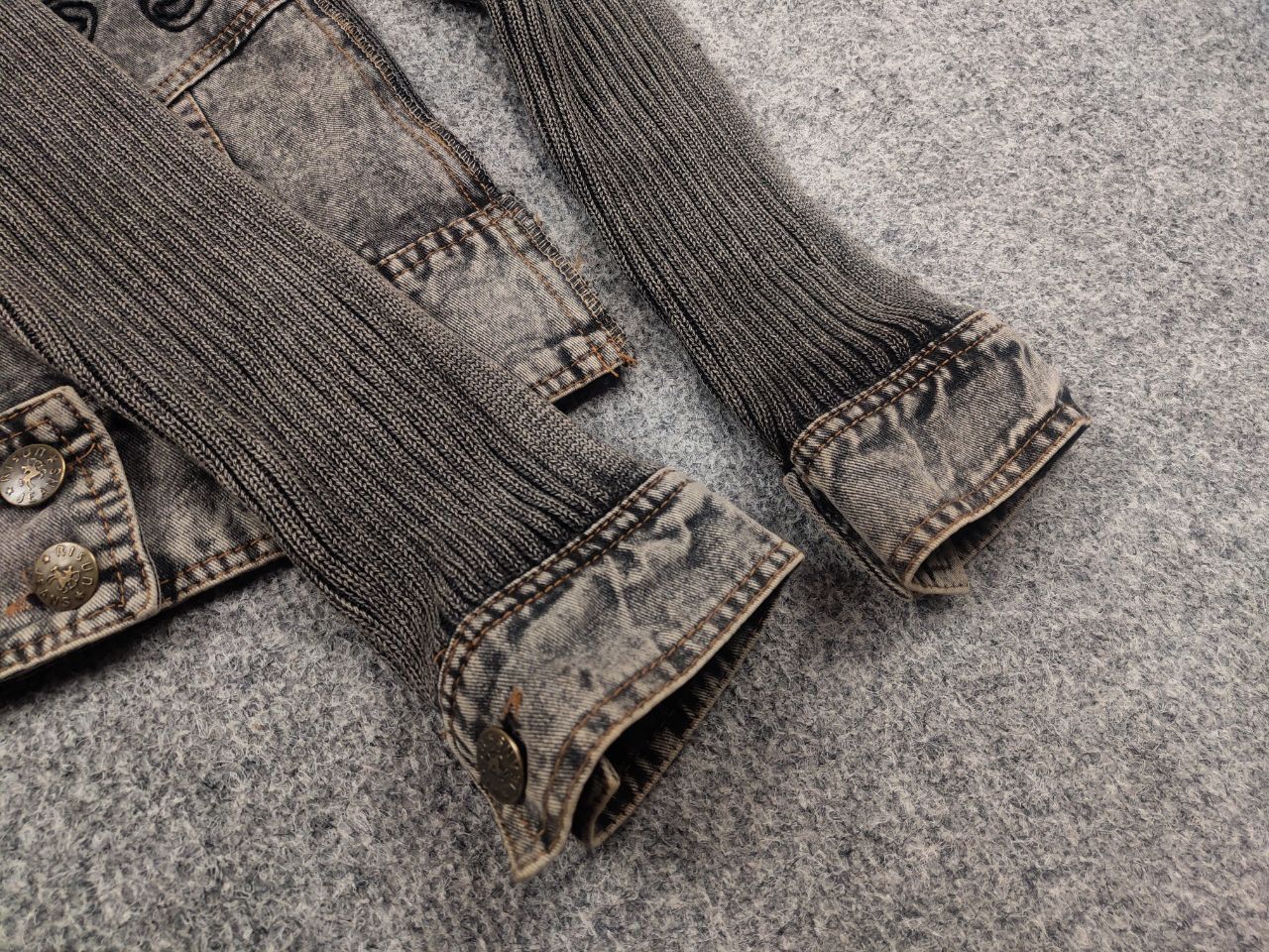 Hysteric Glamour Vintage Jacket Ribbed sleeves if six was nine style LGB Y2K Size M / US 6-8 / IT 42-44 - 8 Thumbnail