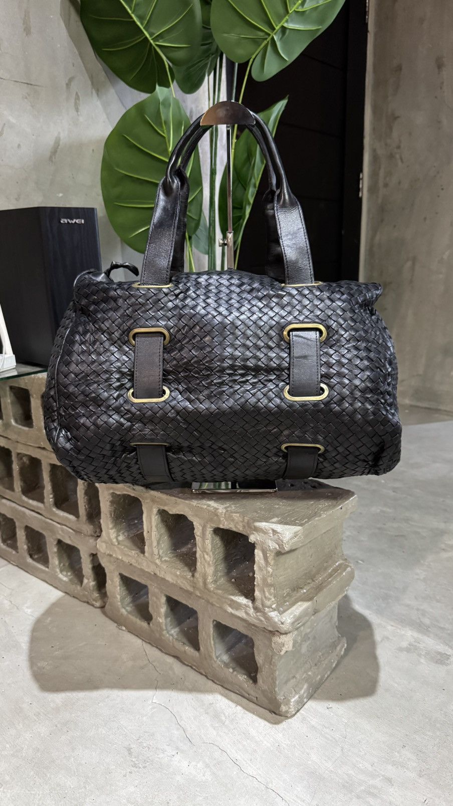Bottega Veneta BOTTEGA VENETA Nappa Intrecciato Satchel Nero Black Size ONE SIZE - 1 Thumbnail