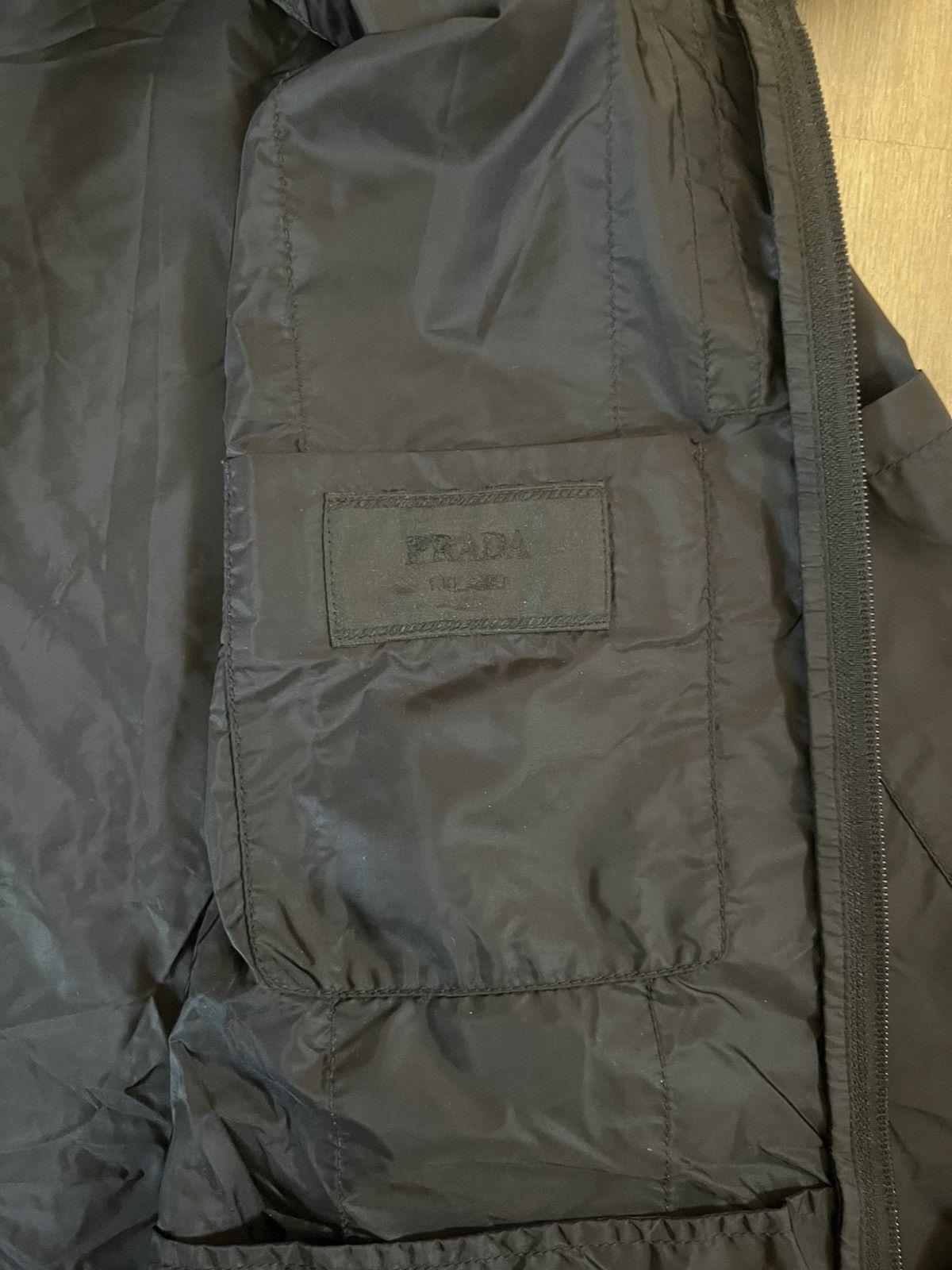 Prada Prada Milano SS2018 Black Light Nylon Burgundy Strip Size US M / EU 48-50 / 2 - 5 Thumbnail