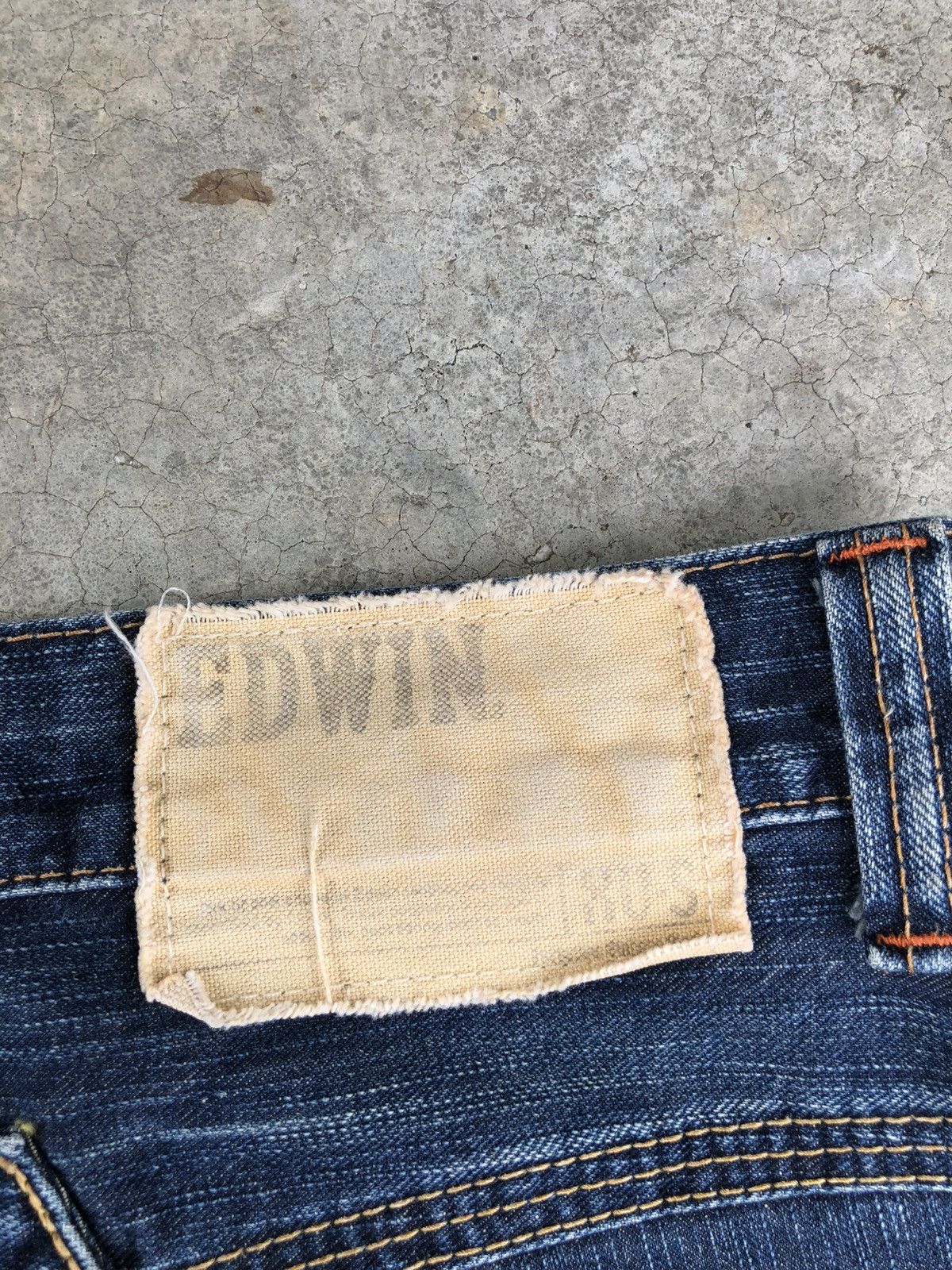 If Six Was Nine Japanese Edwin Flared Jeans Distressed Back Buckle Size US 34 / EU 50 - 18 Thumbnail