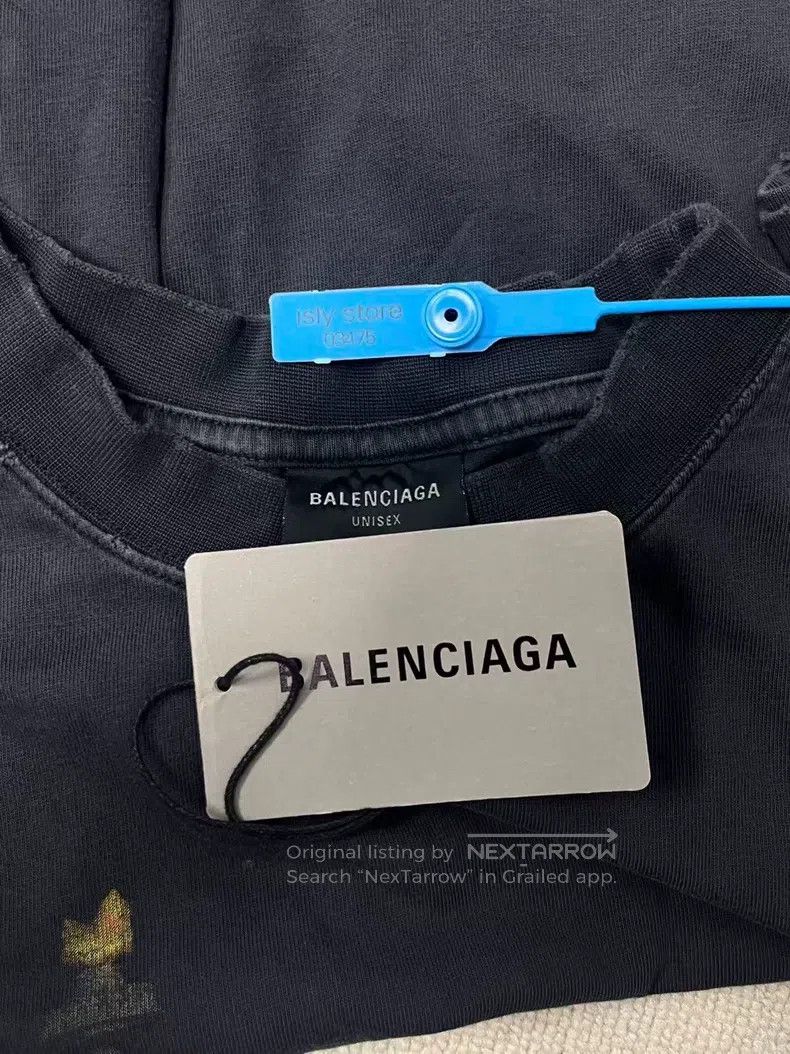 Balenciaga Balenciaga Pattern Alphabet Printed Round Neck Short Sleev Size US S / EU 44-46 / 1 - 5 Thumbnail