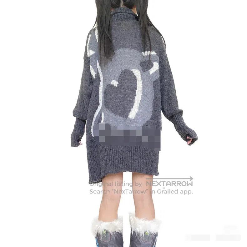 Vivienne Westwood Vivienne Westwood Vintage Dark Gray Large Saturn Knit Wool Size M / US 6-8 / IT 42-44 - 8 Thumbnail