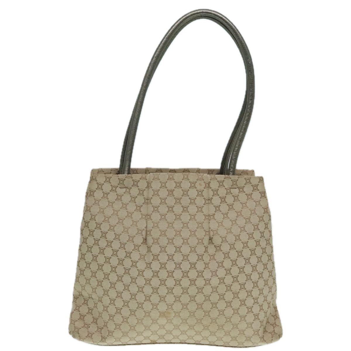 Celine CELINE Macadam Canvas Shoulder Bag Beige Gold Size ONE SIZE - 2 Thumbnail