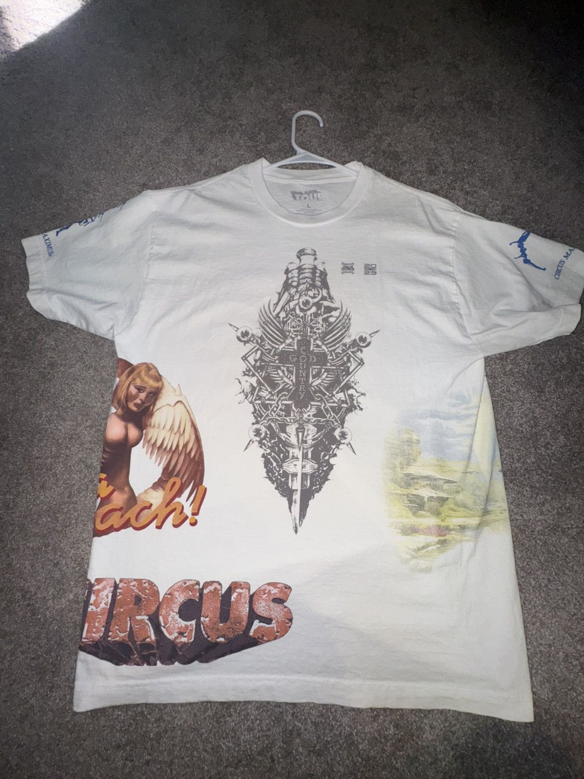 Travis Scott Travis Scott Utopia Tour Tee Size US L / EU 52-54 / 3 - 3 Thumbnail