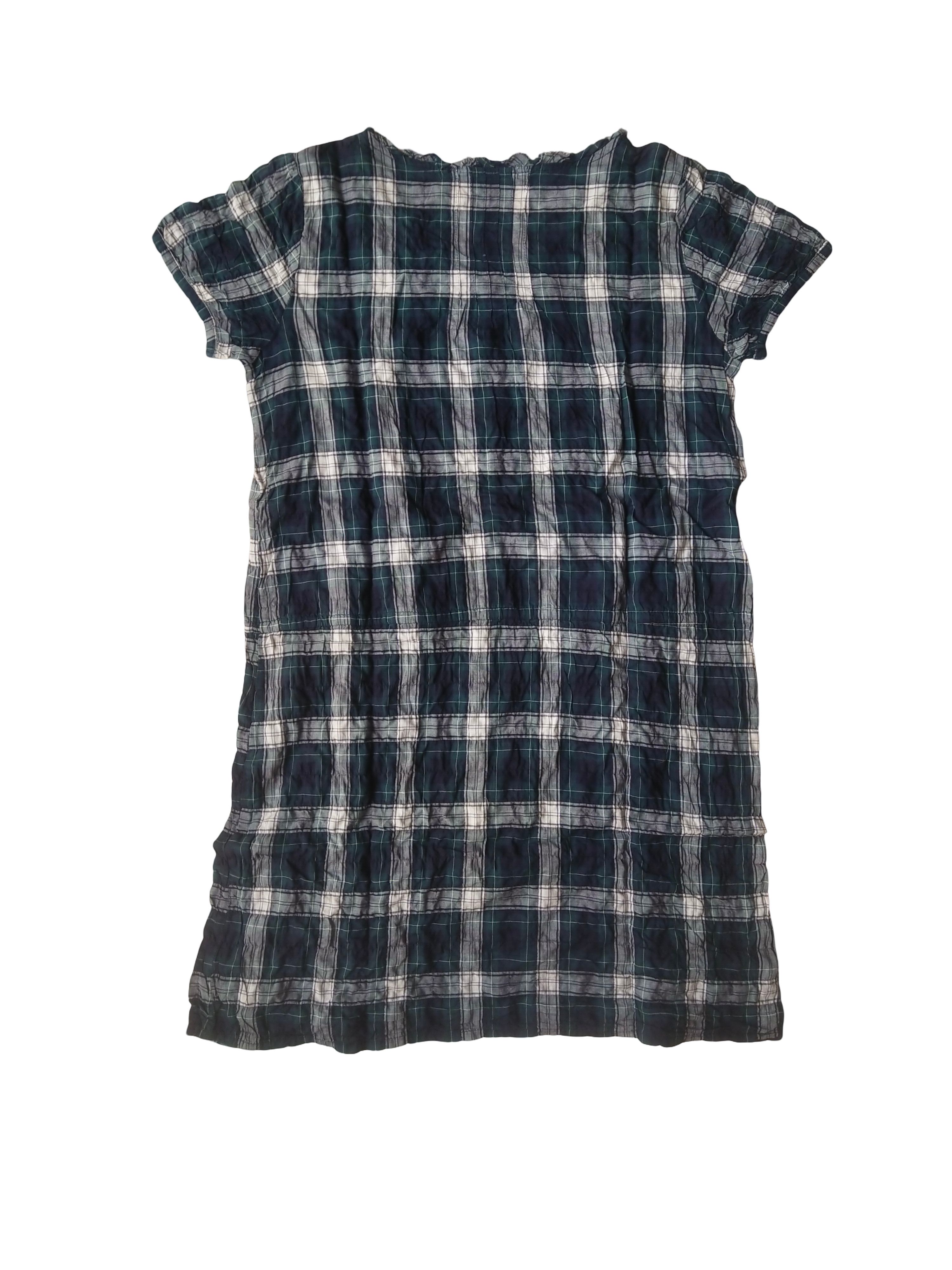 Beauty Beast Melrose Claire Japan Plaid Tunic Dress Raw Hem Mori Kei Size M / US 6-8 / IT 42-44 - 4 Thumbnail