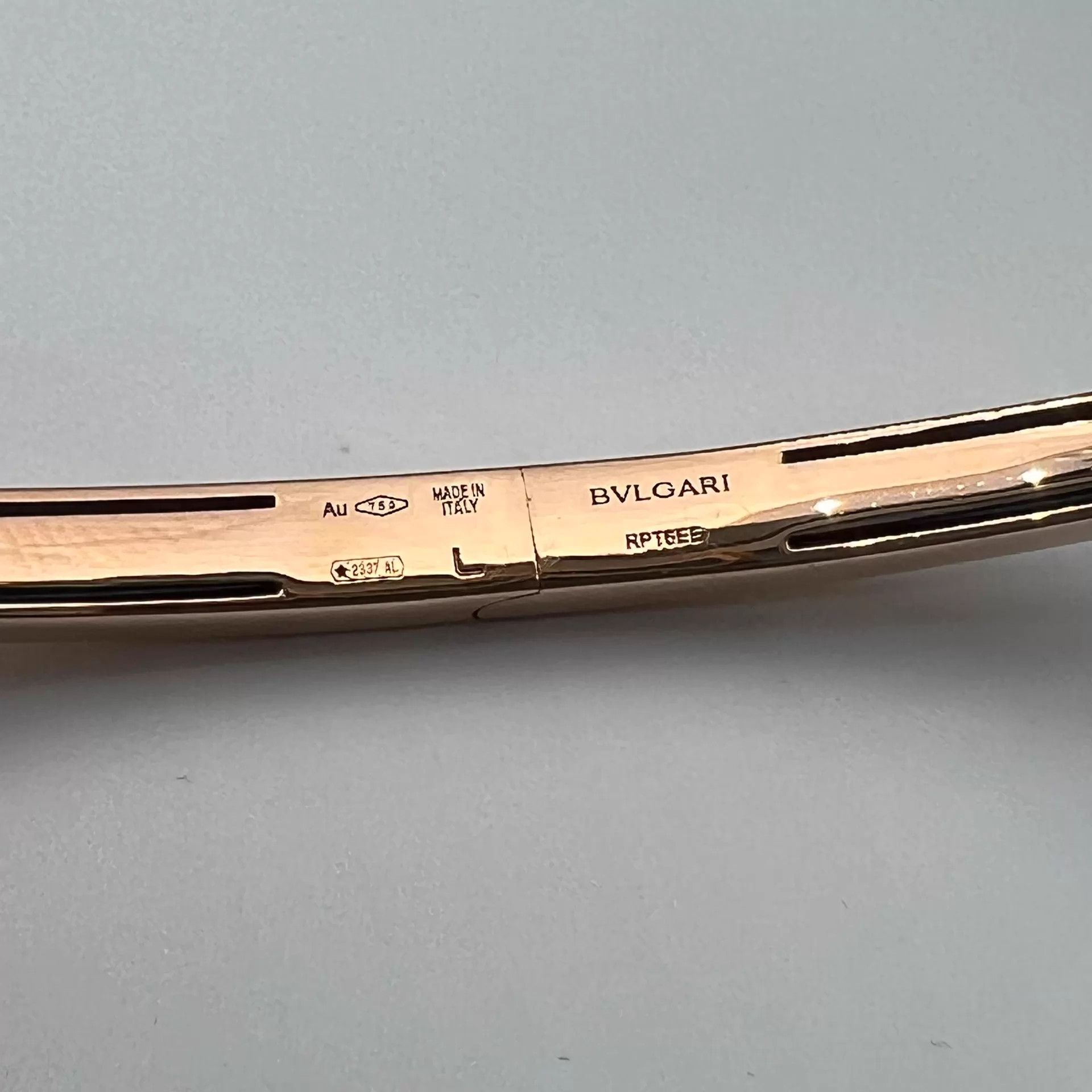 Bvlgari BVLGARI Divas Dream Fan 18K Half-Diamond Pave Bracelet New Size ONE SIZE - 5 Thumbnail