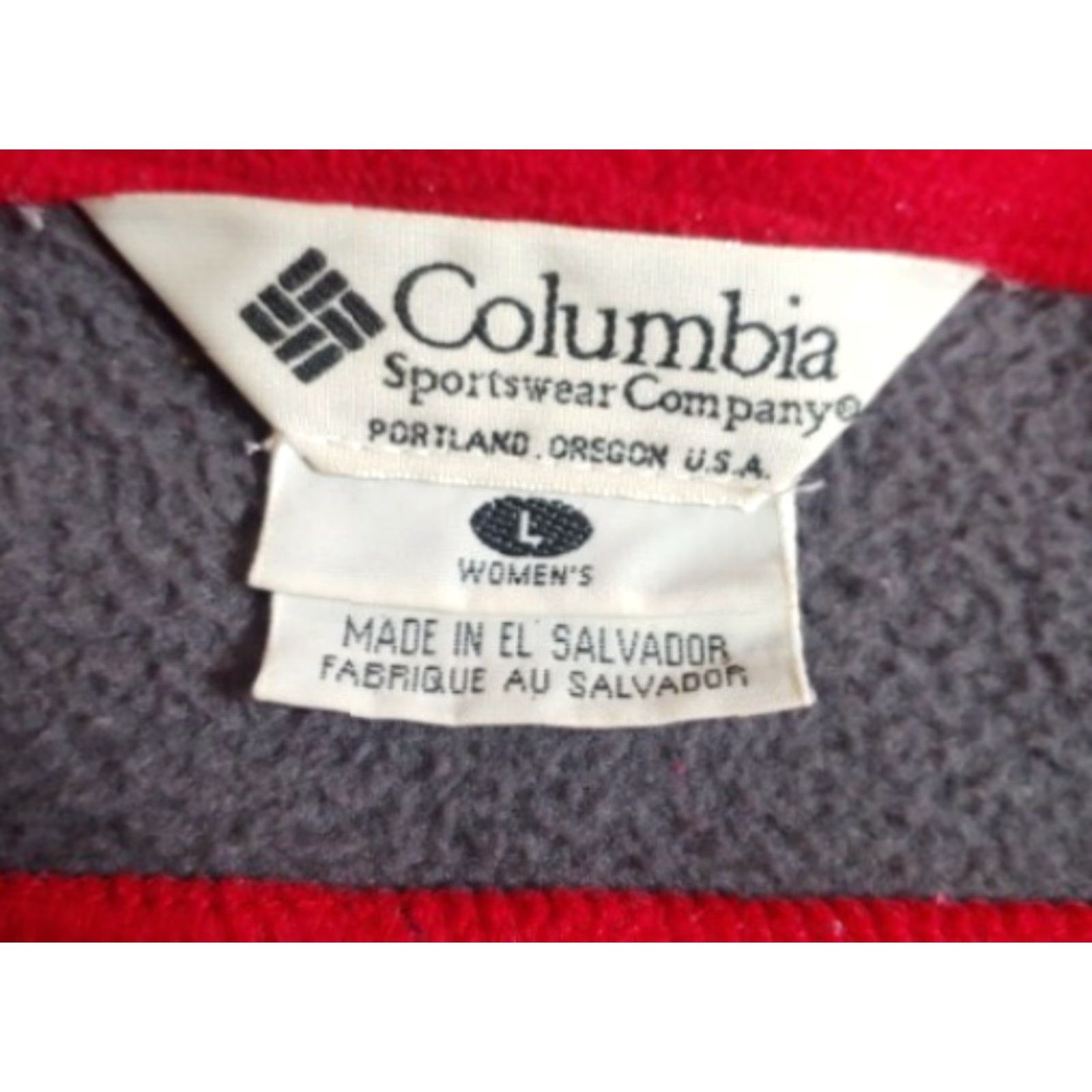 Vintage Columbia Jacket Womens L Red Fleece Zipup Pockets Mock Neck Outdoor Fall Winter Logo Zipper Basic Jacket Mens Womens Balls? Size L / US 10 / IT 46 - 3 Thumbnail