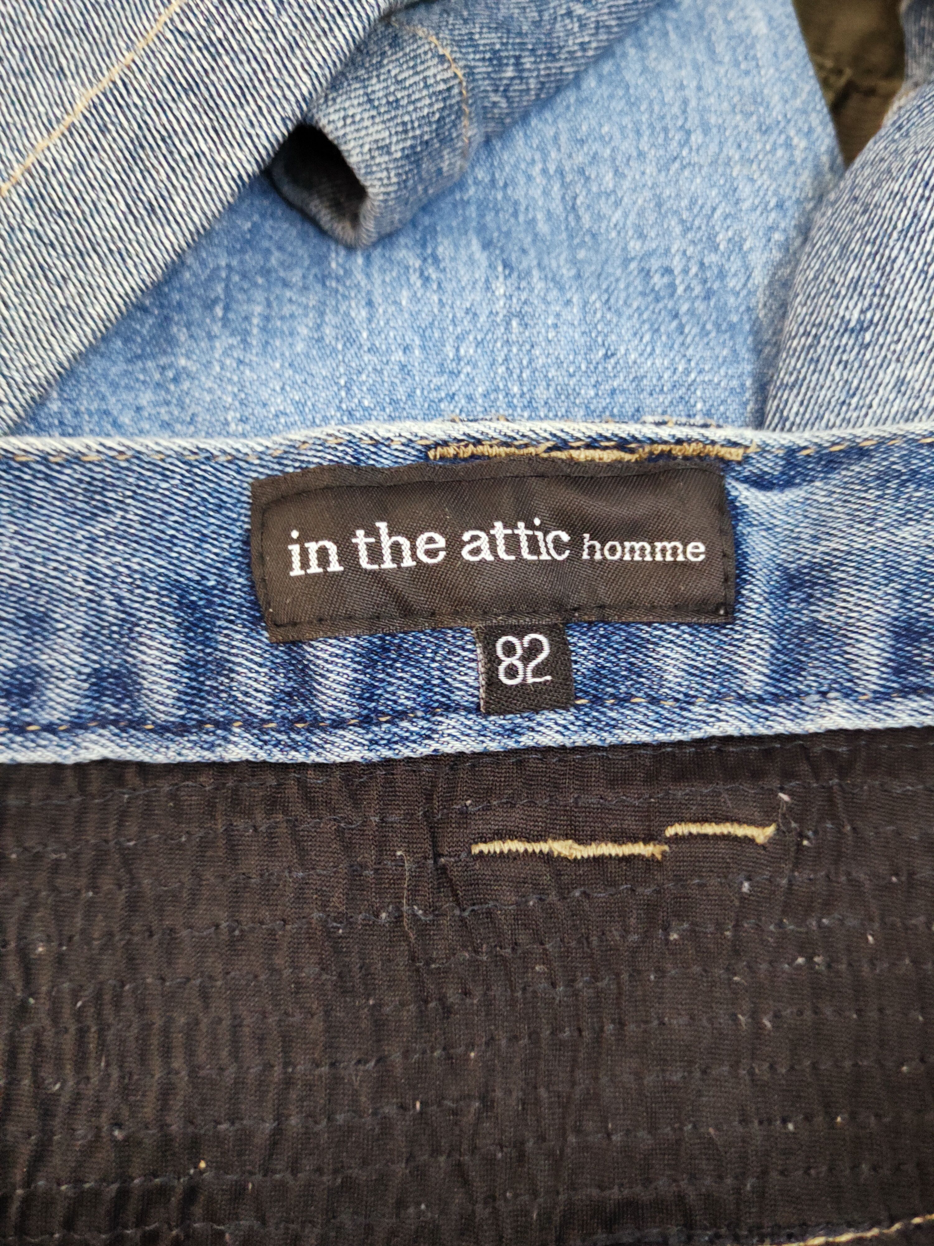 In The Attic In the attic Distressed Ripped bikers denim Jeans #W491 Size 33" - 15 Thumbnail