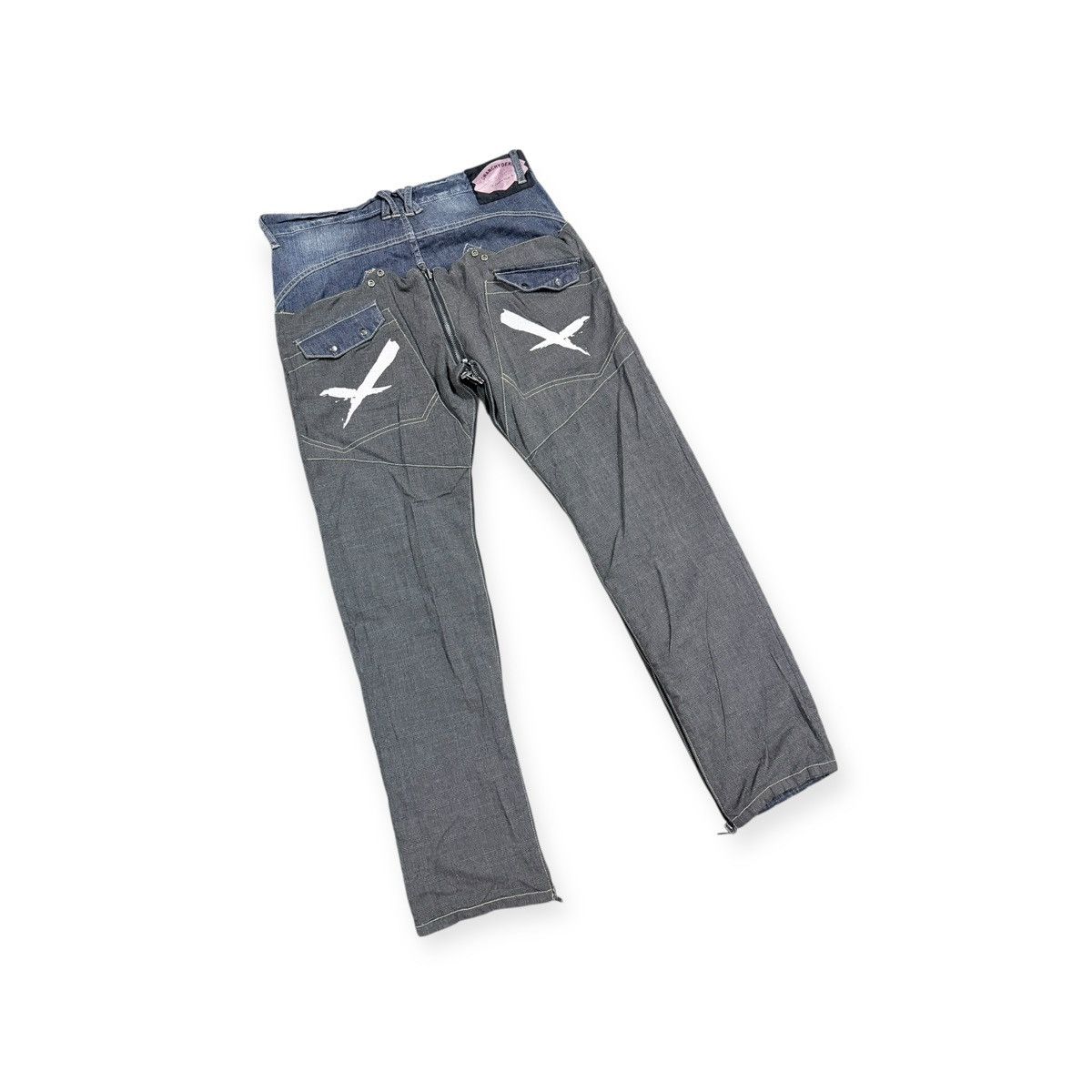 Seditionaries Vtg🔥Avant-Garde ppfm AnarchyDenim Eastern Rock Reverseible Size US 33 - 16 Thumbnail