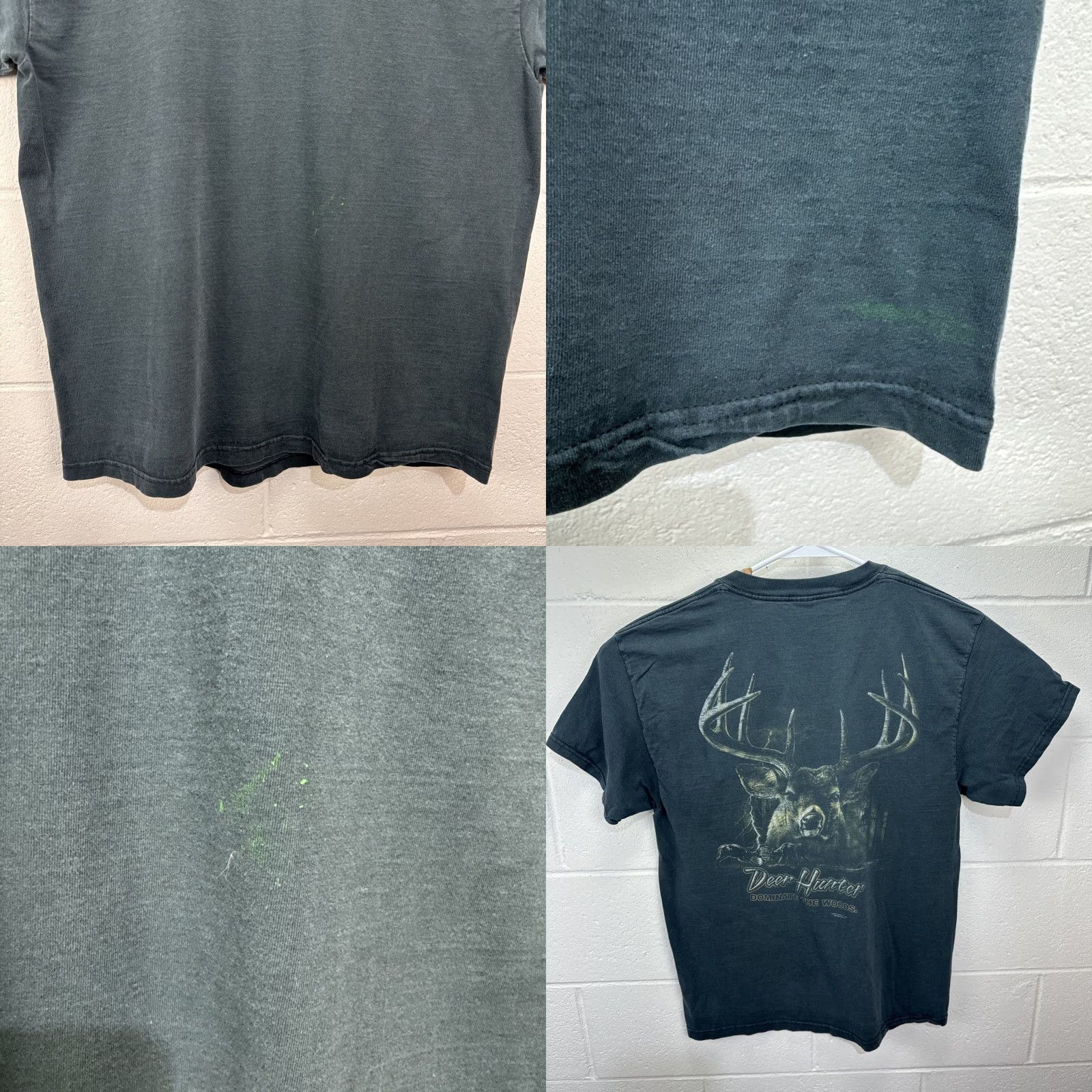 Delta VINTAGE Delta Buck Wear Deer Hunter T-Shirt Men’s Large Black Animals Nature Outdoor 2000s Size US L / EU 52-54 / 3 - 8 Thumbnail