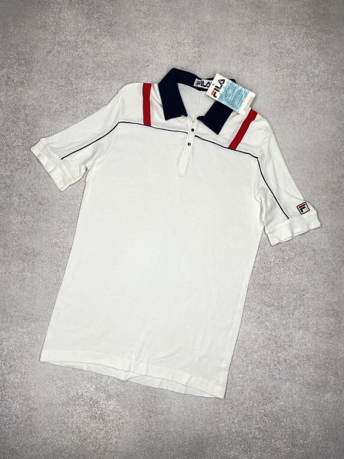 Bjorn Borg Rare Vintage 70s New Fila Bjorn Borg BJ Tennis Polo Italy Size US S / EU 44-46 / 1 - 1 Thumbnail