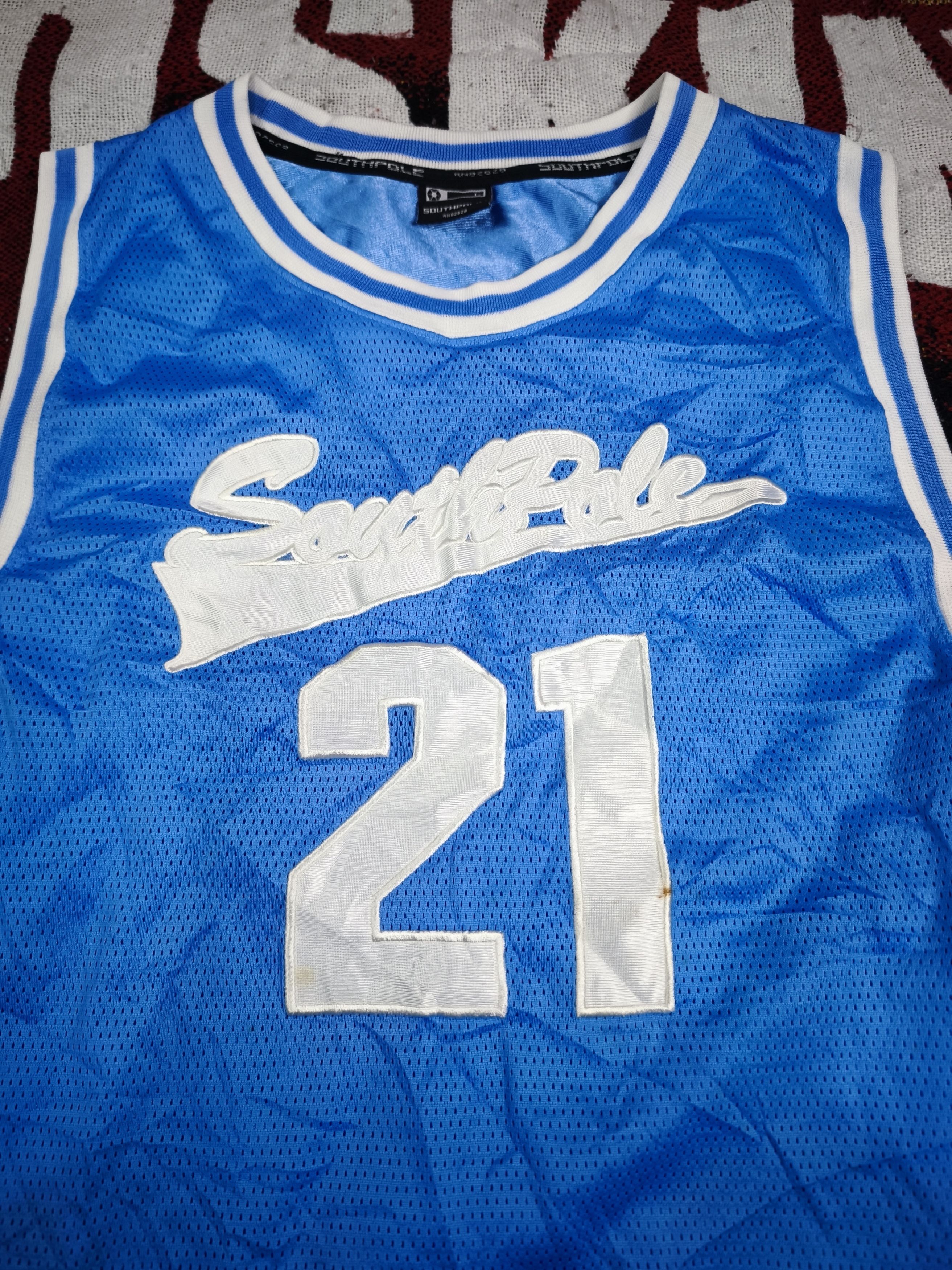 Southpole × Vintage Vintage South Pole New York Basketball Jersey Size US L / EU 52-54 / 3 - 2 Thumbnail