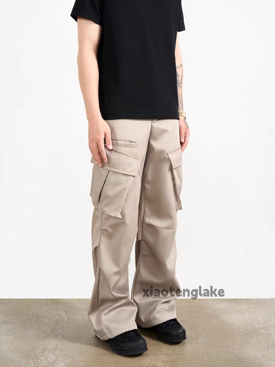 Designer × Japanese Brand × Vintage utility military loose baggy pleated outdoor cargo pants Size US 30 / EU 46 - 3 Thumbnail