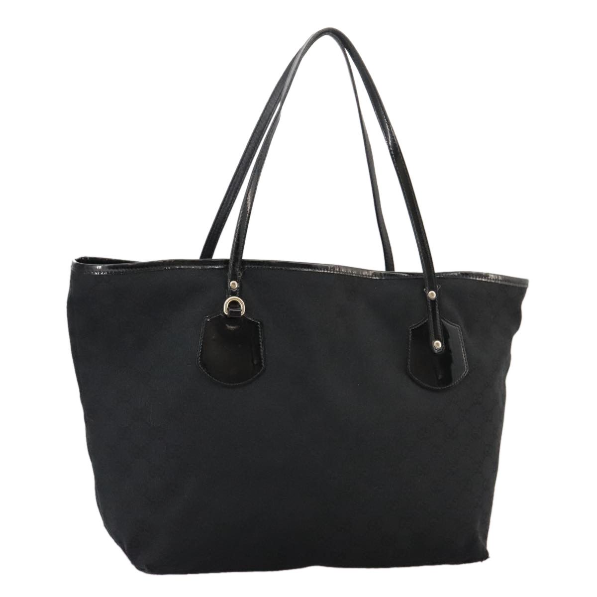 Gucci GG Canvas Tote Bag Black 211975 Auth Ep6848, Women's