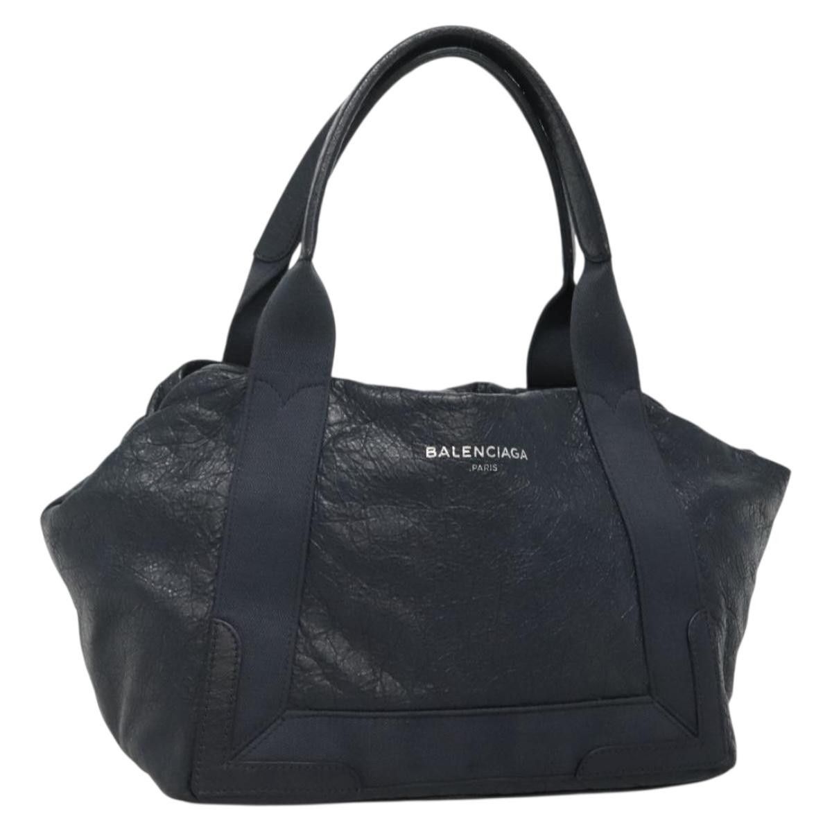 Balenciaga Balenciaga Navy Cabas Leather Size ONE SIZE - 1 Thumbnail