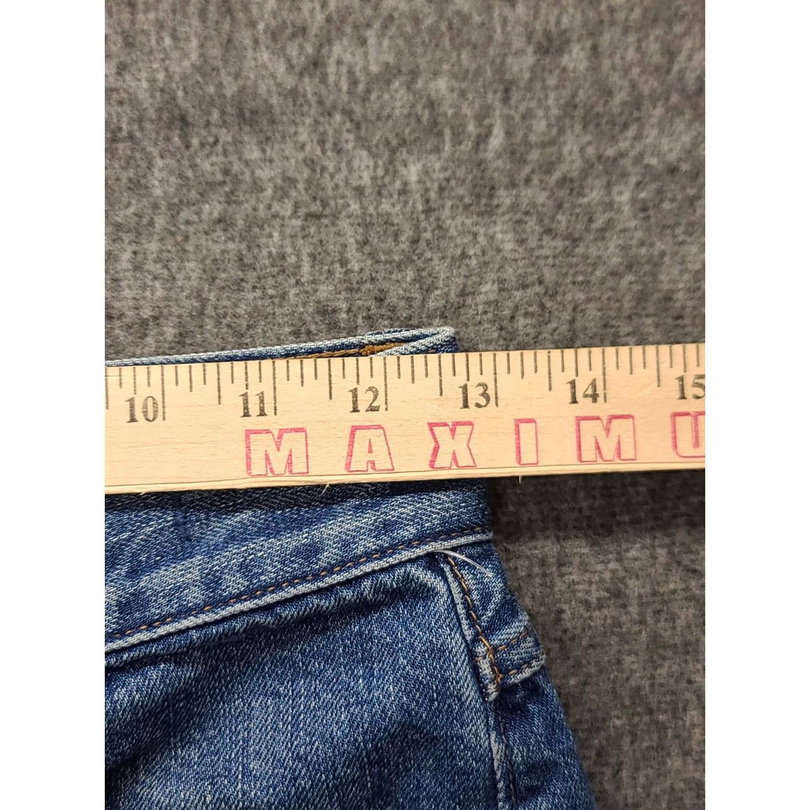 Madewell Madewell Jeans Women 24x28 Regular Fit Straight Leg Medium Wash Denim Cotton Blue 90s Bohemian City Preppy Distressed Stretch Mens Womens Girls Size 42" / US 20 - 4 Thumbnail