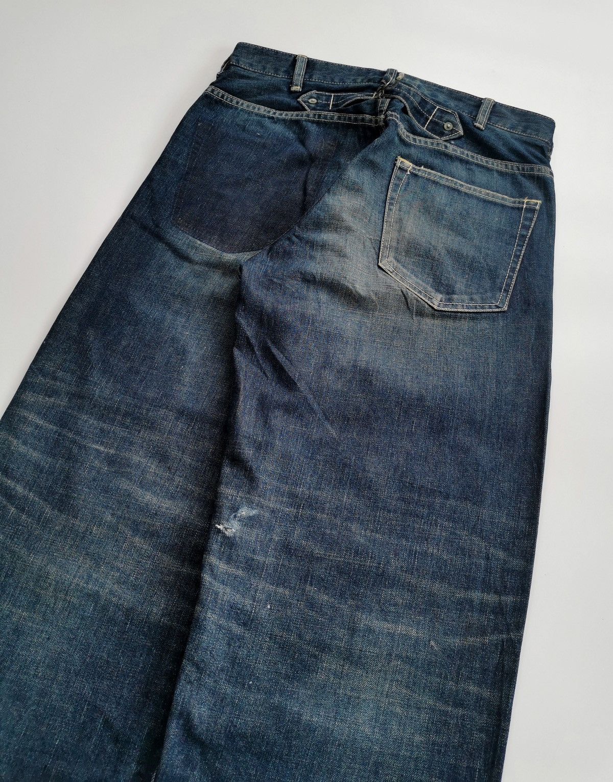 Japanese Brand Jorts Baggy Pensee Japan Repaired Denim JNCO Size US 30 / EU 46 - 8 Thumbnail
