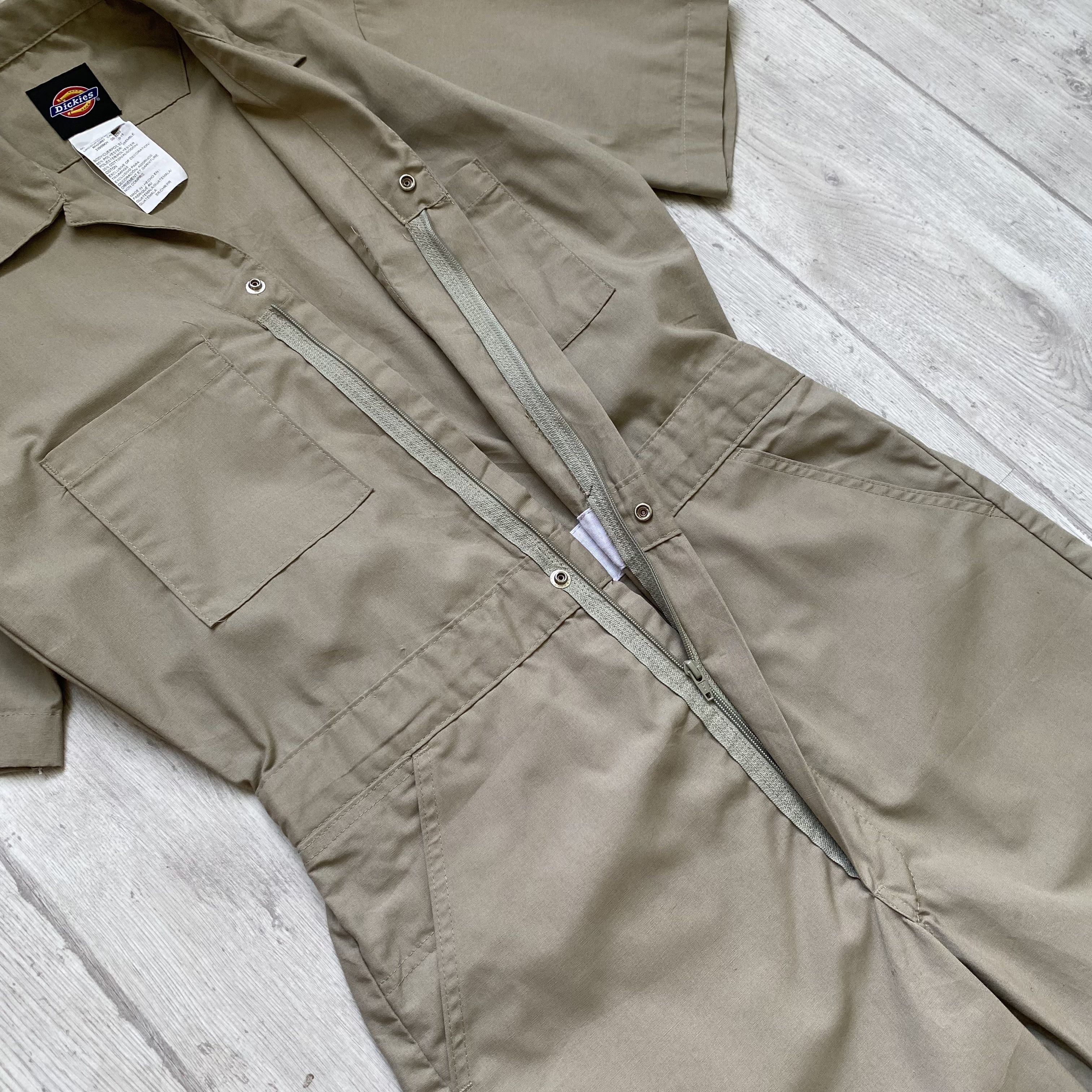 Dickies ⚒️ Vintage 00s Dickies work jumpsuit Coverall short sleeve Size US 29 - 14 Thumbnail