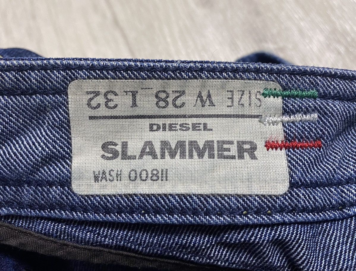 Diesel Women’s Diesel Slammer Washed Torn Distressed Denim Jeans Size 28" / US 6 / IT 42 - 19 Thumbnail