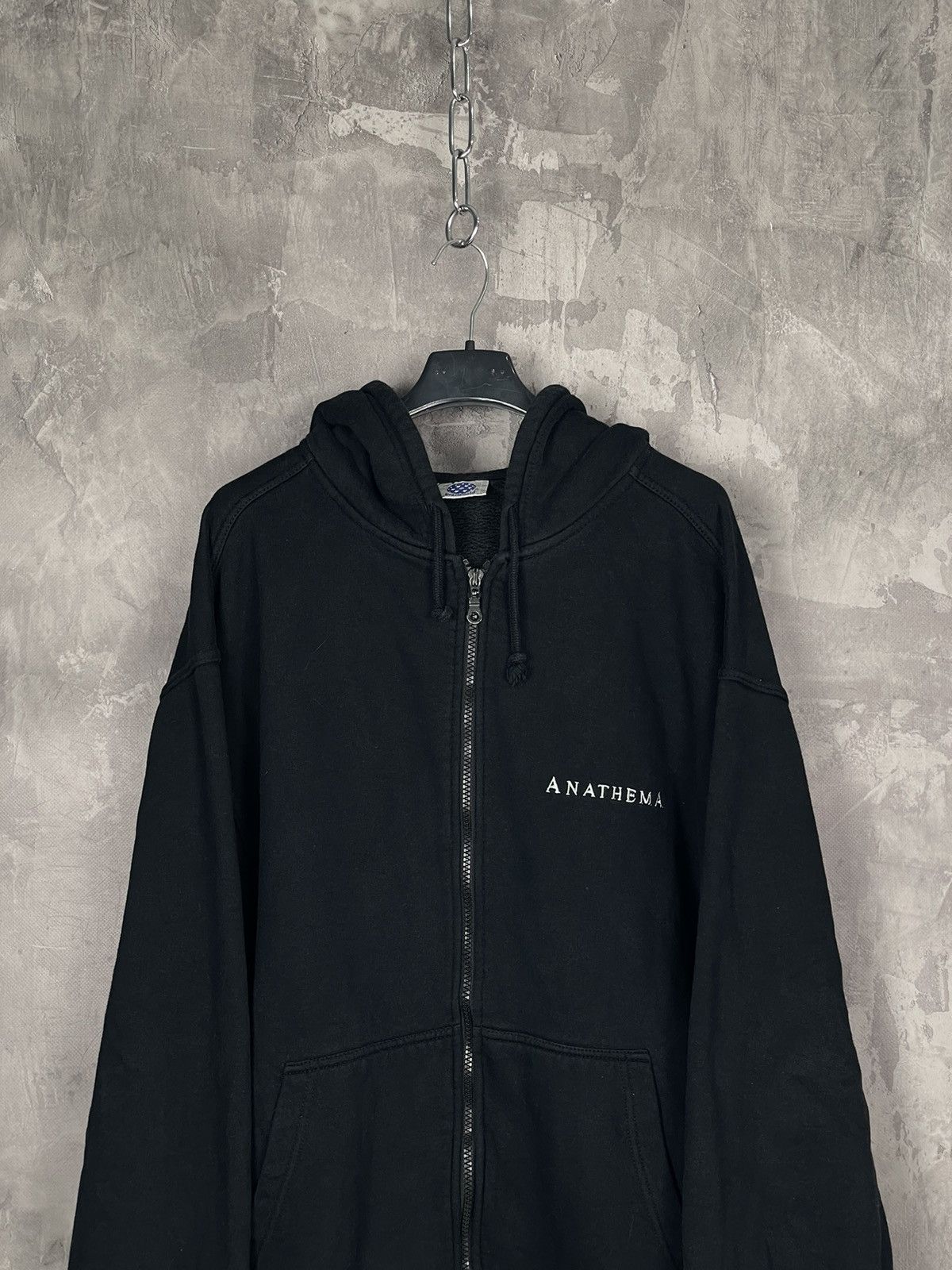 Band Tees × Vintage Vintage Y2K Anathema Horror British Punk Y2K Zip Hoodie 90s Size US XL / EU 56 / 4 - 9 Thumbnail