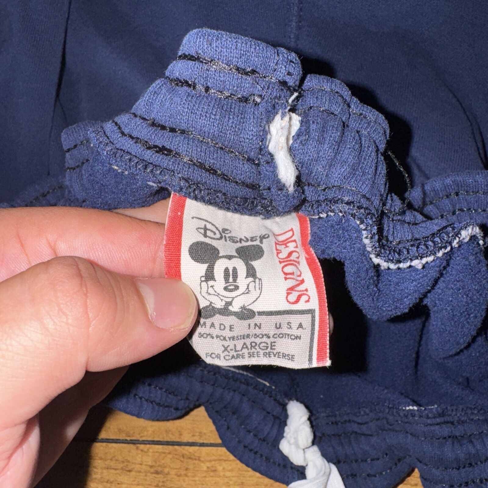 Disney Disney Mickey Sweatpants Joggers XL 36x32 Navy Made In USA Size US 36 / EU 52 - 5 Thumbnail