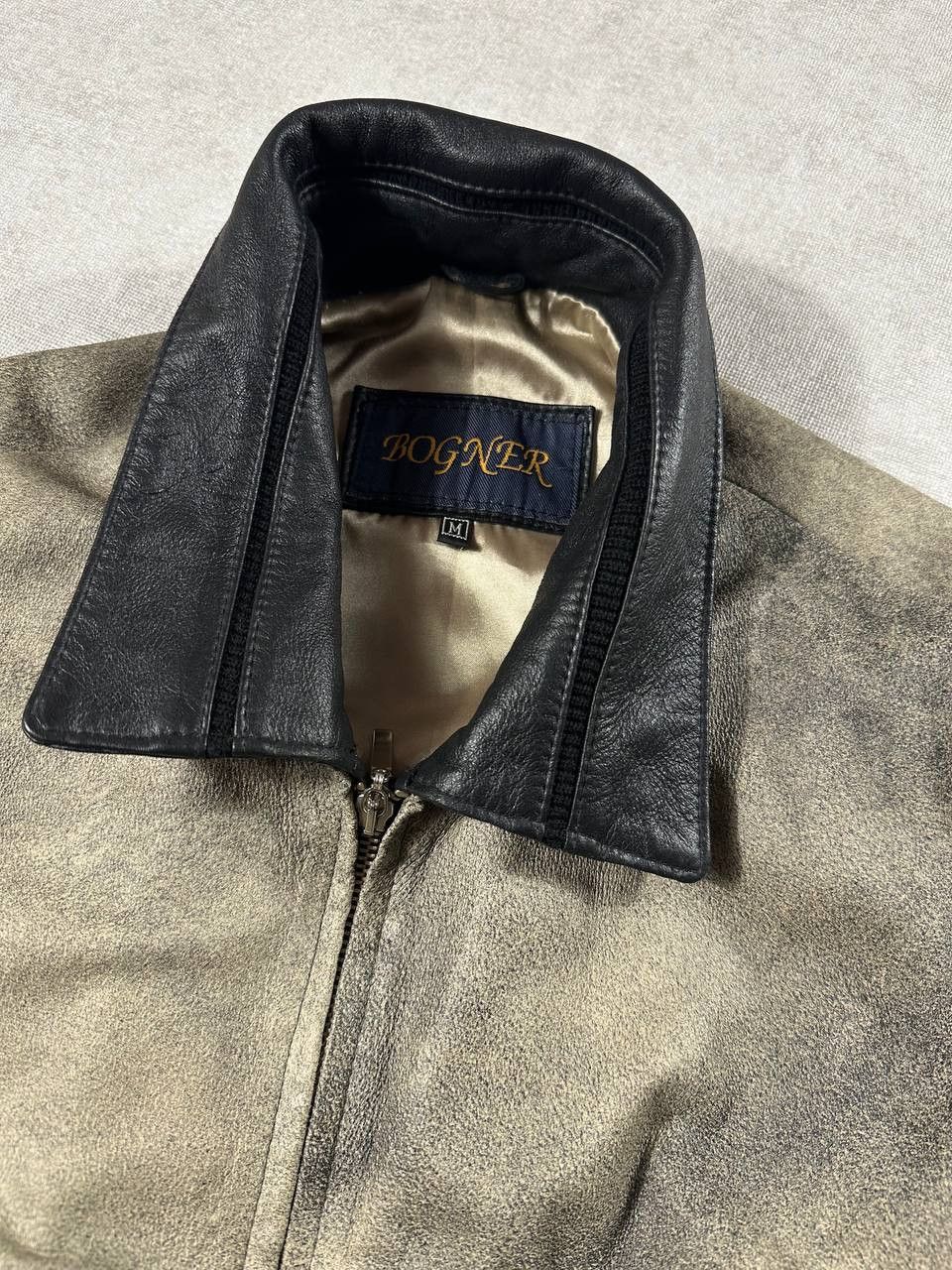 Bogner Bogner Vintage Leather Bomber Jacket Boxy Fit Size US M / EU 48-50 / 2 - 3 Thumbnail