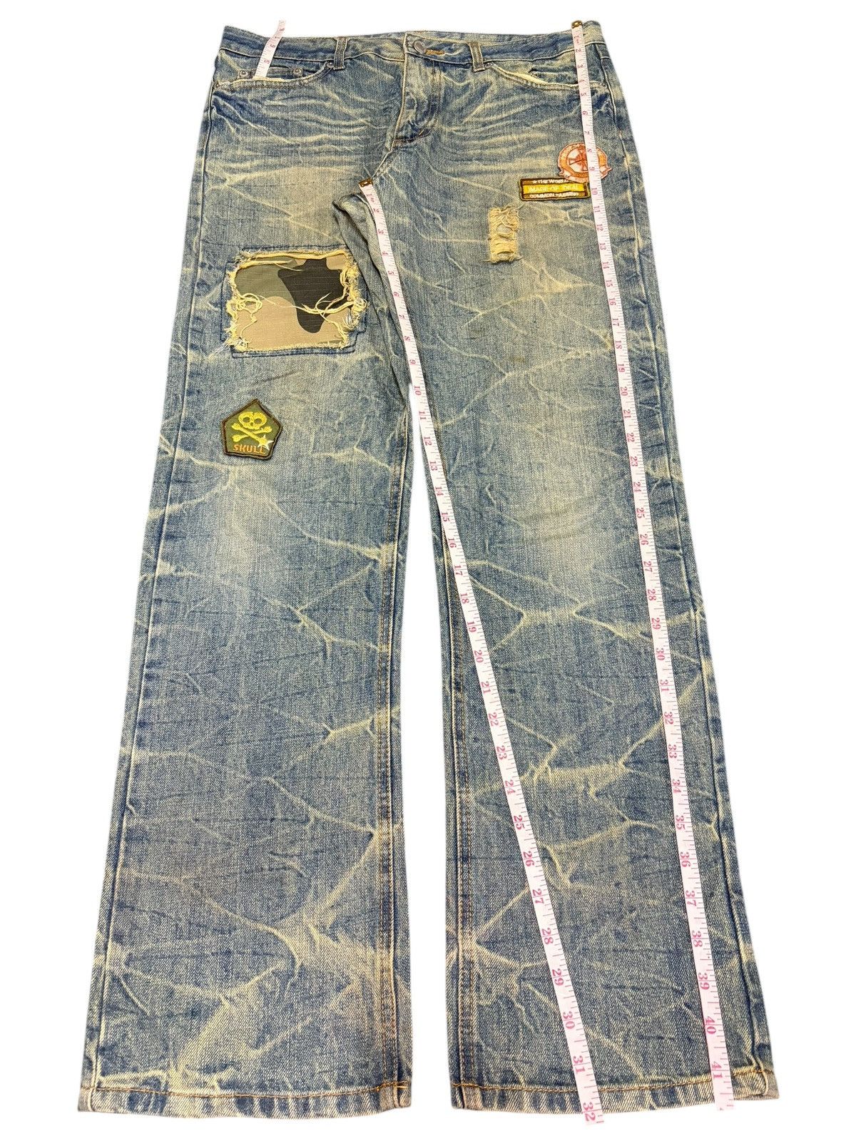 Diesel Vintage Japanese Brand Rusty Wash Patch Distress Jeans Size 34" / US 12 / IT 48 - 7 Thumbnail