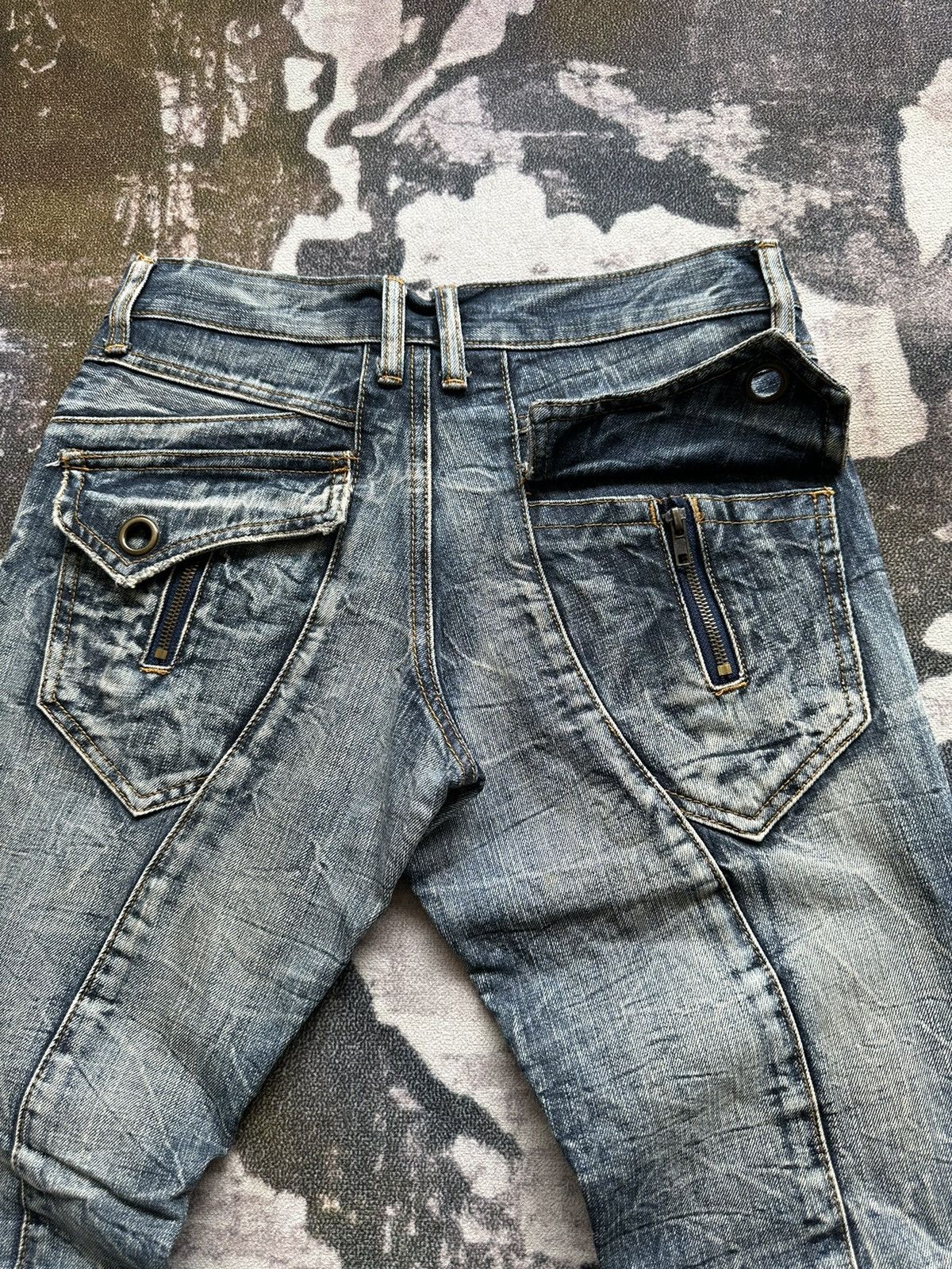 semanticdesign Early 00’s Semanticdesign mudmax paneled jeans Size US 30 / EU 46 - 9 Thumbnail