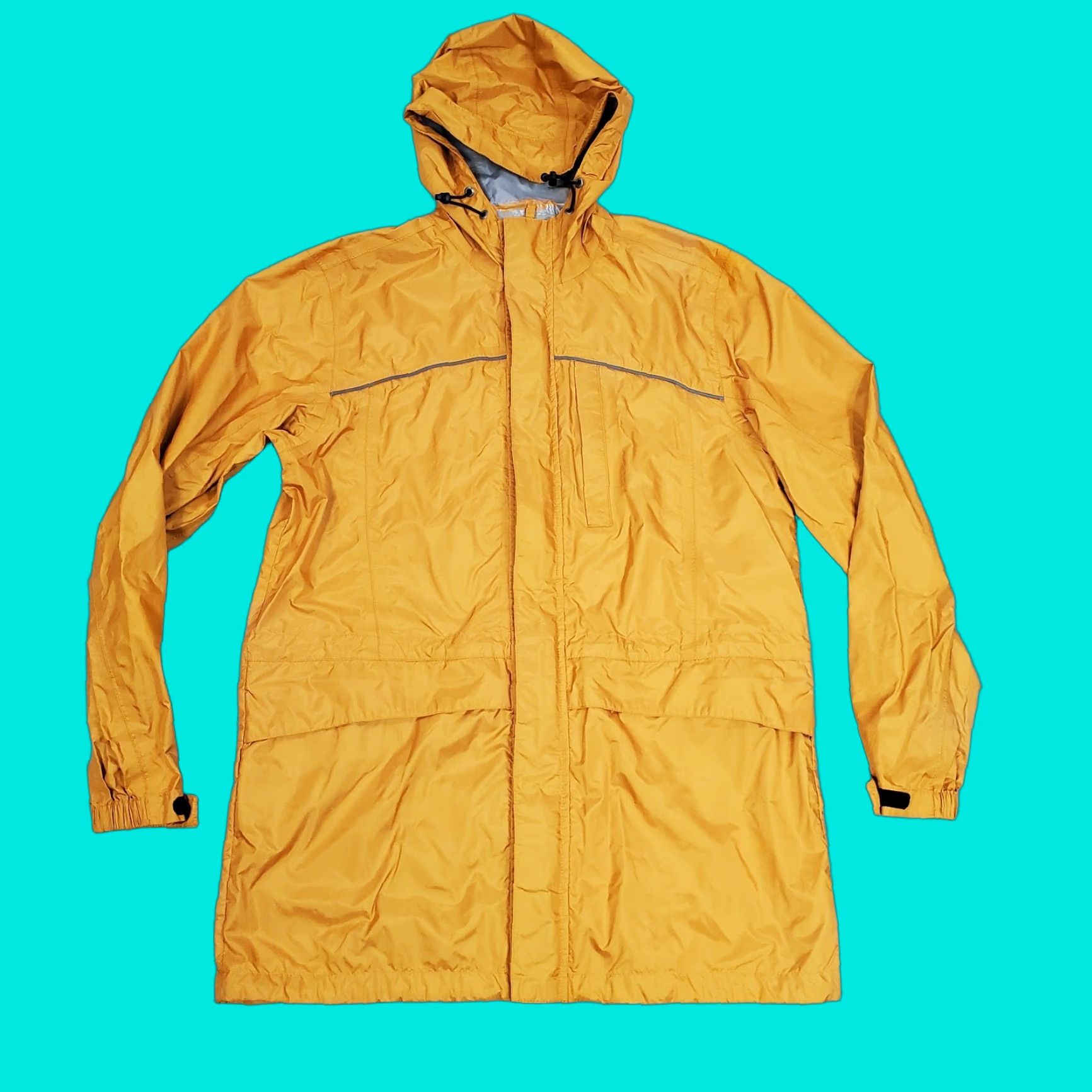 Eddie Bauer VINTAGE Eddie Bauer Jacket Mens S Yellow Windbreaker Coat Weatheredge Hooded Size US S / EU 44-46 / 1 - 1 Thumbnail