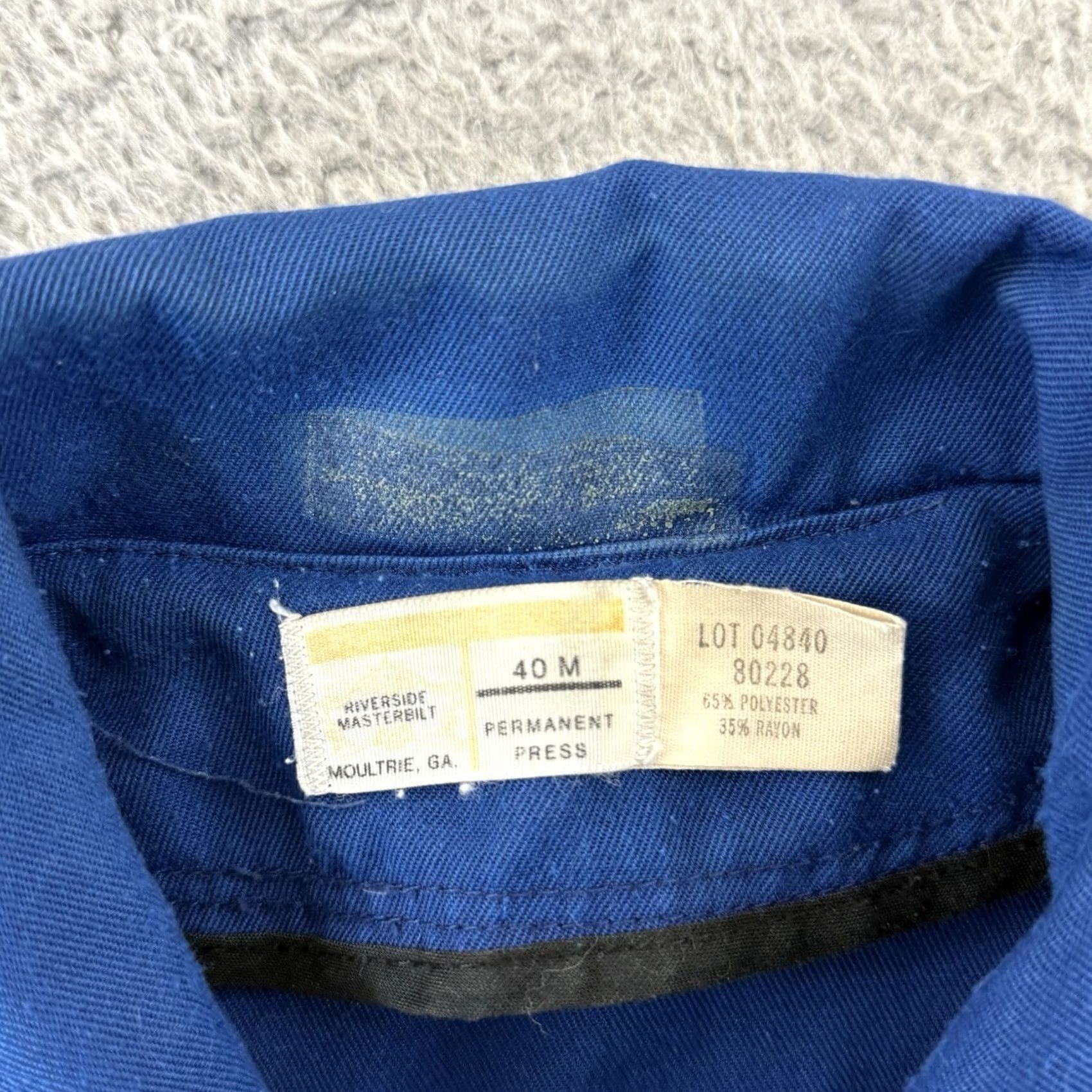 Vintage VINTAGE Pepsi Jacket Mens Medium Blue 80s Bomber Jacket Workwear Zip Full Zip Logo Zipper Cotton Blend Canvas Mid-Length Pattern Solid Reg. Men Size US M / EU 48-50 / 2 - 6 Thumbnail