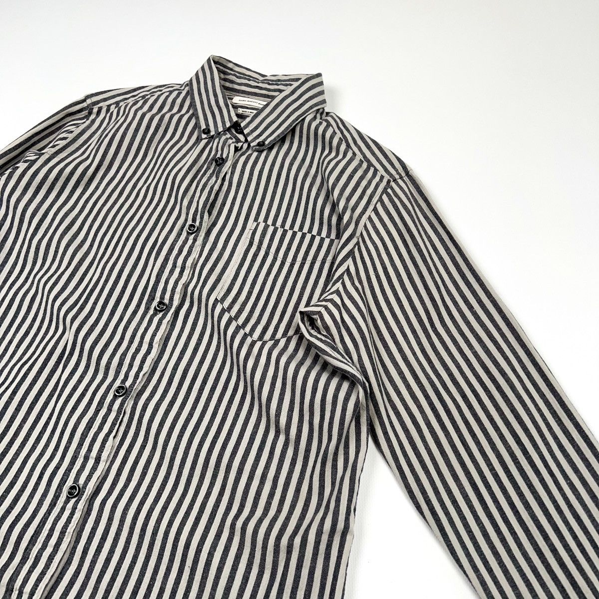 Isabel Marant Isabel Marant Etoile Stripped Gray Black Shirt Size XS / US 0-2 / IT 36-38 - 5 Thumbnail
