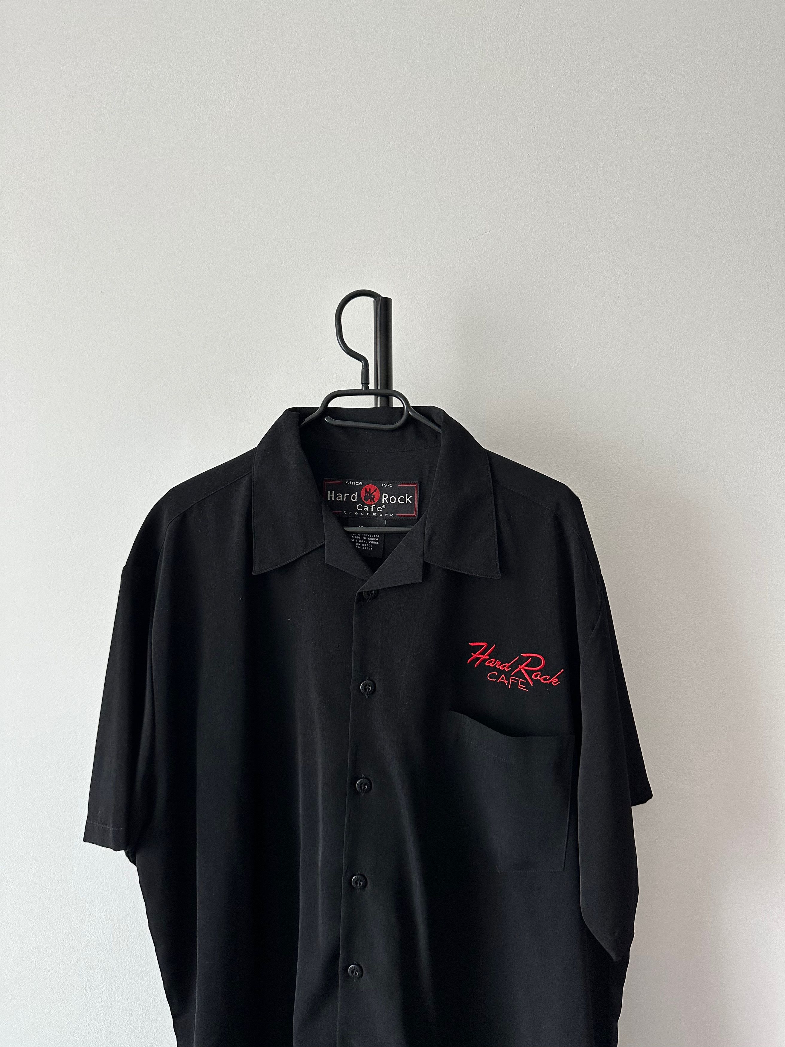 Hard Rock Cafe 90's Vintage Hard Rock Cafe Las Vegas black shirt short Size US XL / EU 56 / 4 - 3 Thumbnail