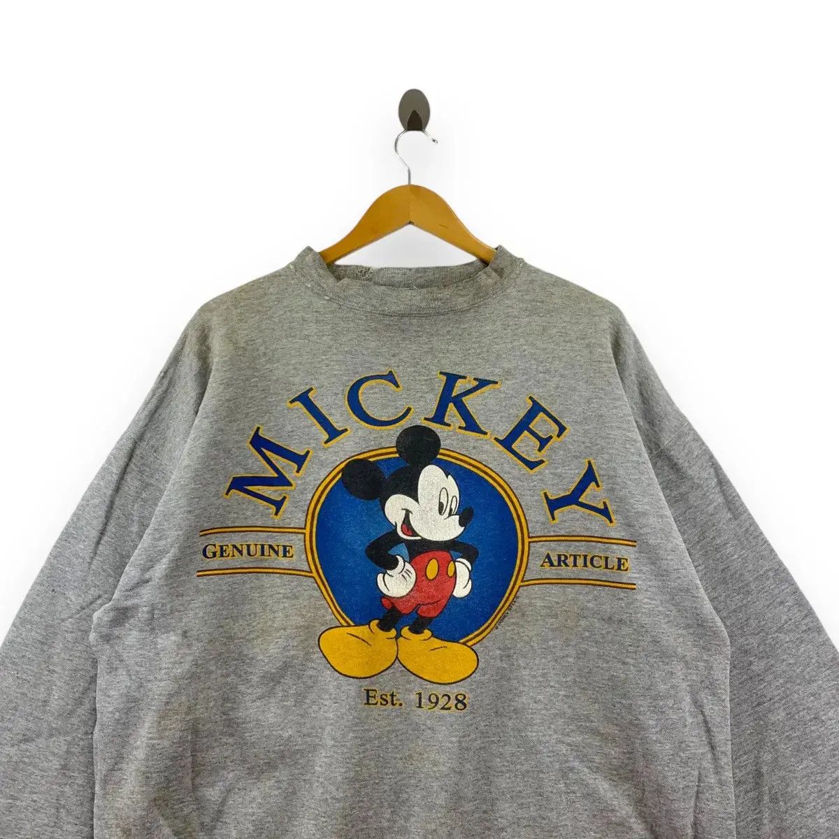 Disney Vintage 90’ MICKEY MOUSE JERRY LEIGH Illustrator Sweatshirt Size XL / US 12-14 / IT 48-50 - 2 Thumbnail