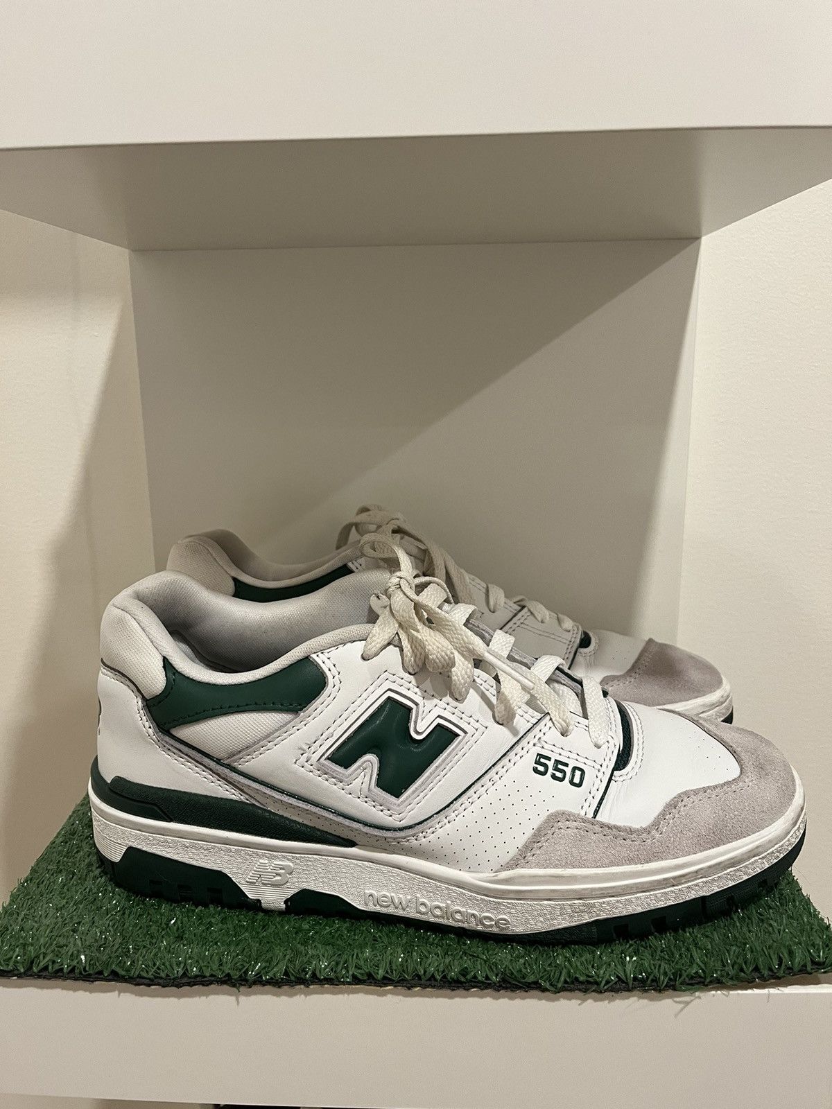 New Balance White Green New Balance 550 Size US 8 / EU 41 - 2 Thumbnail