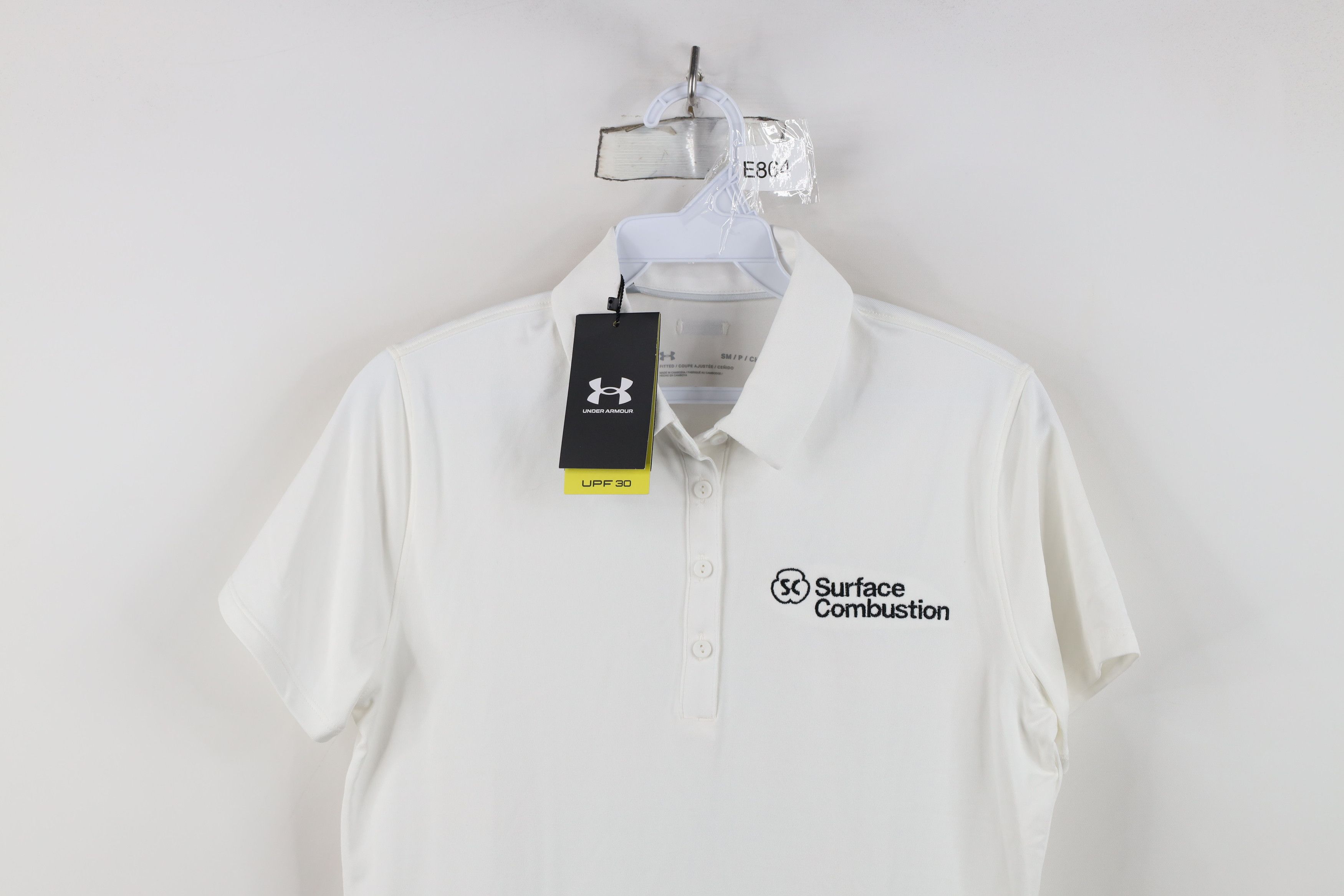 Under Armour New Under Armour UPF 30 Zinger Golf Polo Shirt White Size S / US 4 / IT 40 - 2 Thumbnail