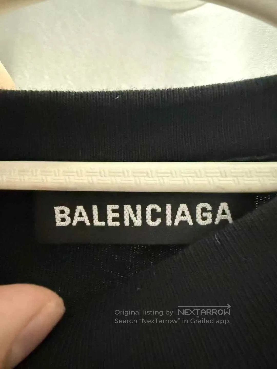 Balenciaga Balenciaga Black Mastercard Printed Logo Short Sleeve| Size US XXS / EU 40 - 4 Thumbnail