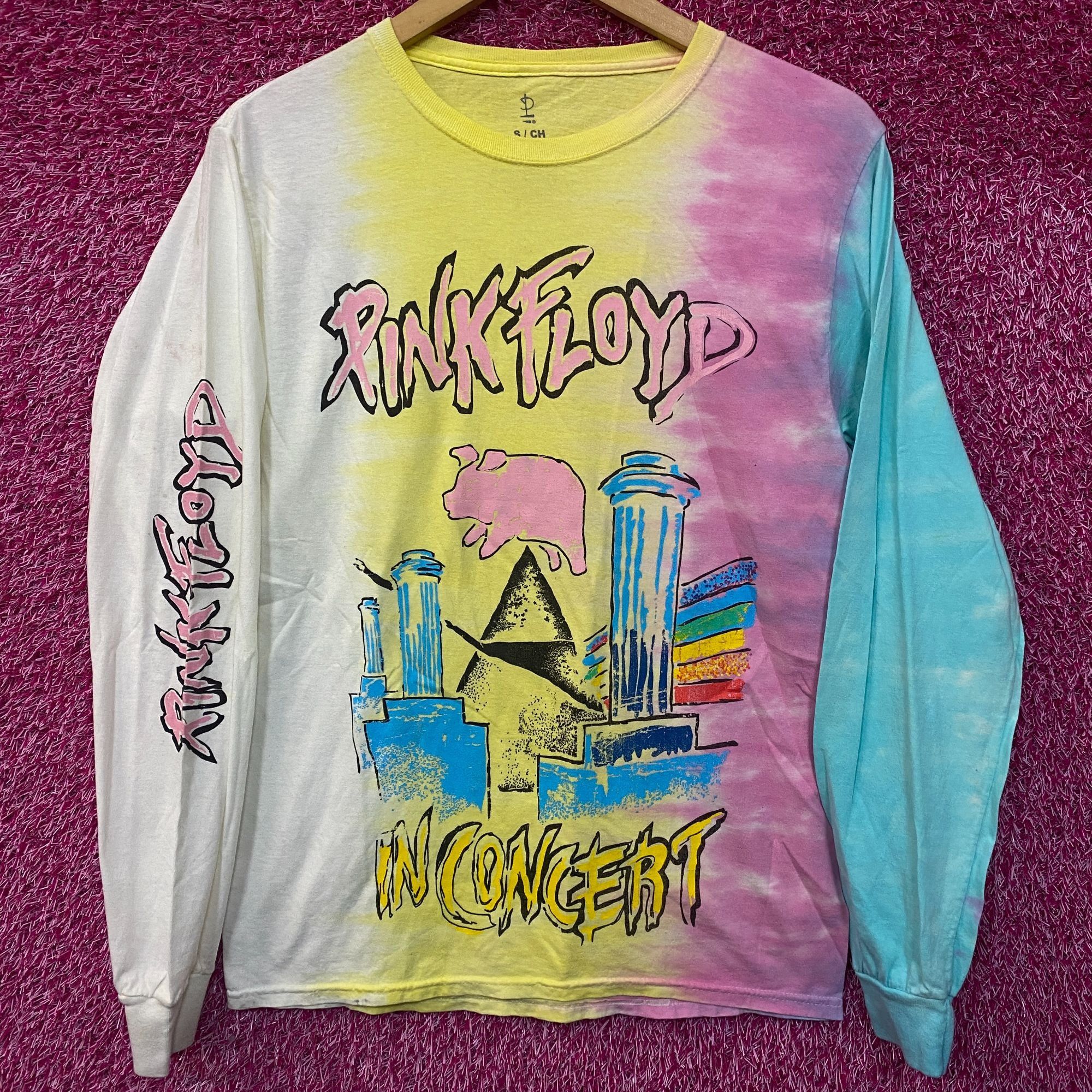 Pink Floyd Pink Floyd In Concert Long Sleeve Tie Dye Tshirt size Small Size US S / EU 44-46 / 1 - 1 Thumbnail