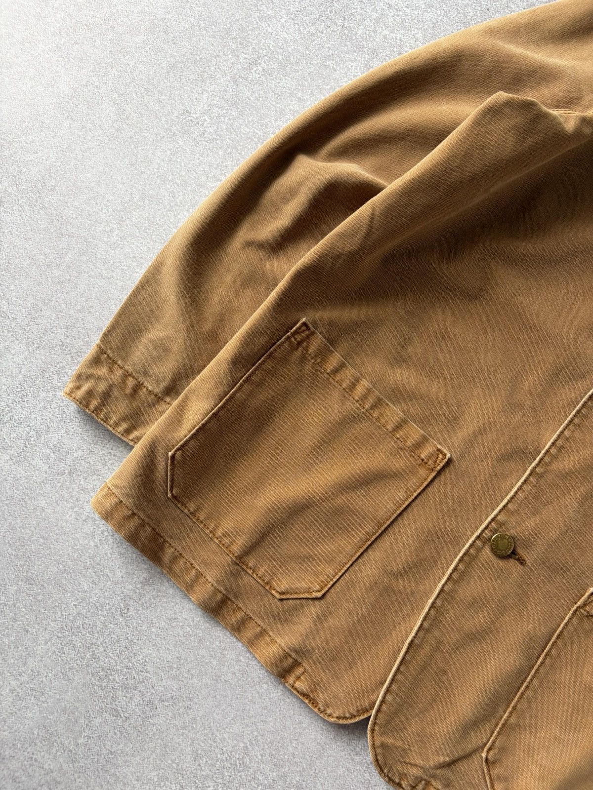 Levi's Levi's Engineers Chore Work Distressed Feded Canvas Jacket Size US L / EU 52-54 / 3 - 5 Thumbnail