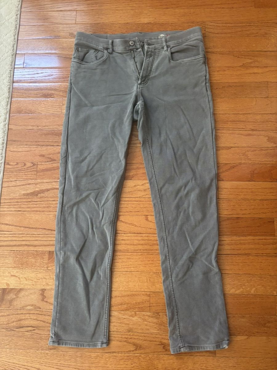 Faherty Faherty Size 33 Stretch 5-Pocket Pants Gray Size US 33 - 1 Thumbnail