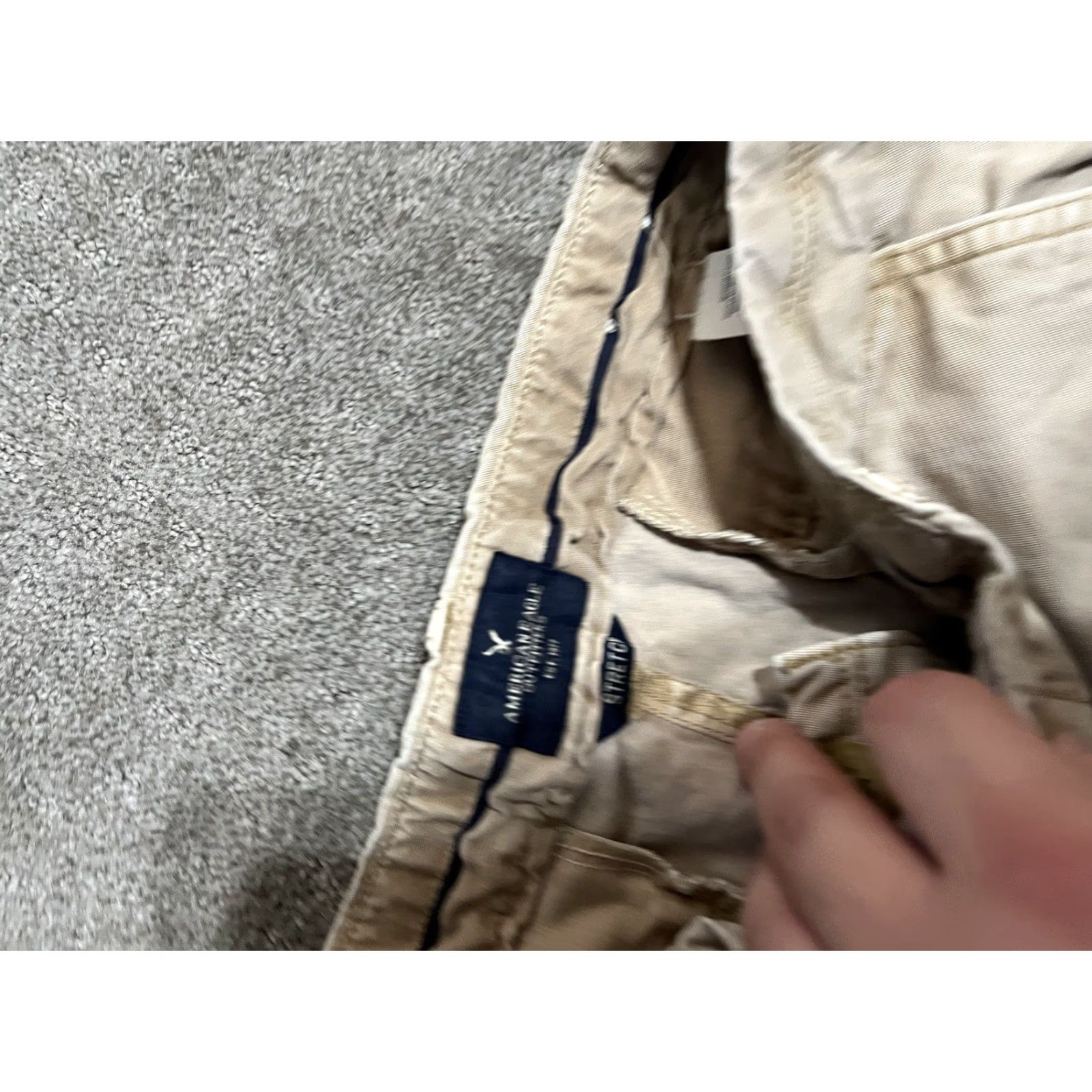 American Eagle Outfitters American Eagle Outfitters Shorts Adult Regular Size 8 Beige Twill Chino Stretch Casual Womens Size 30" / US 8 / IT 44 - 3 Thumbnail