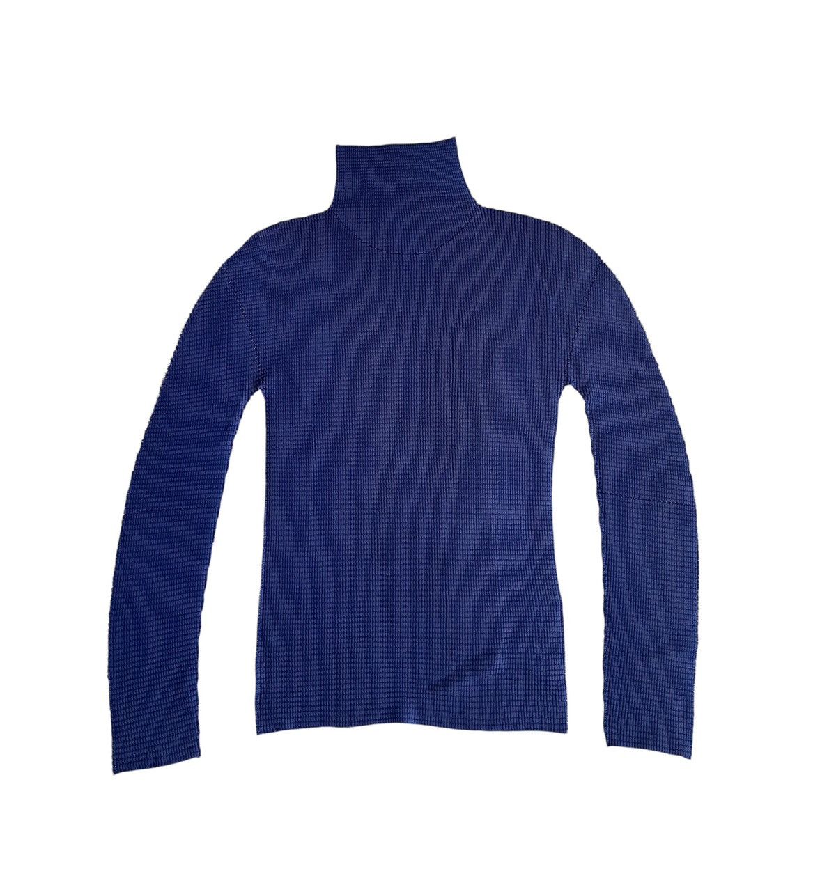 Issey Miyake Vintage issey miyake me apoc pleats blue turtleneck Size S / US 4 / IT 40 - 5 Thumbnail