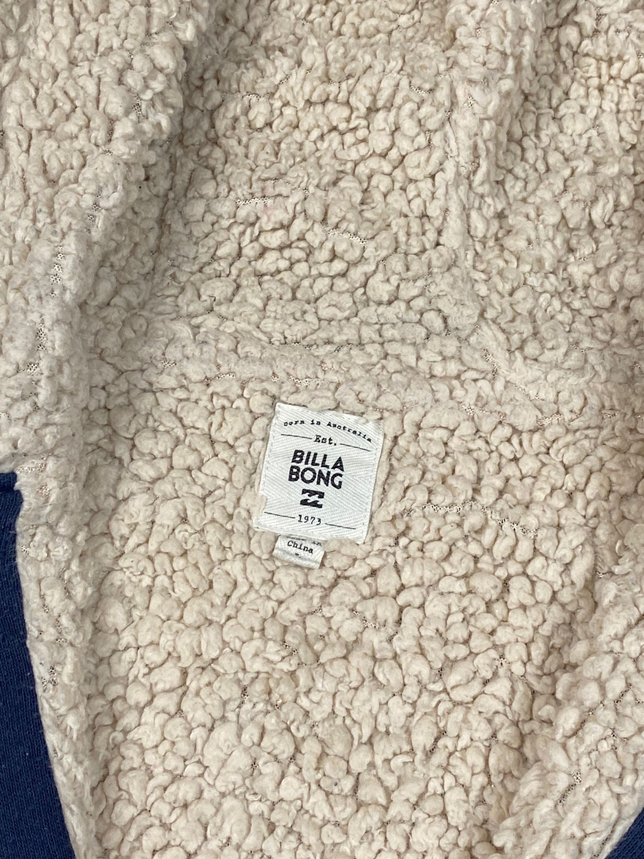 Billabong Vintage BILLABONG Sherpa Zip Big Logo Hoodie M731 Size US M / EU 48-50 / 2 - 7 Thumbnail